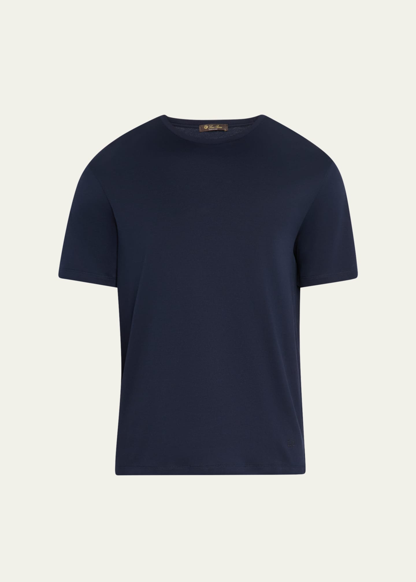 Loro Piana Men's Tremezzo Sea Island Cotton Crewneck T-Shirt Image 1 of 5