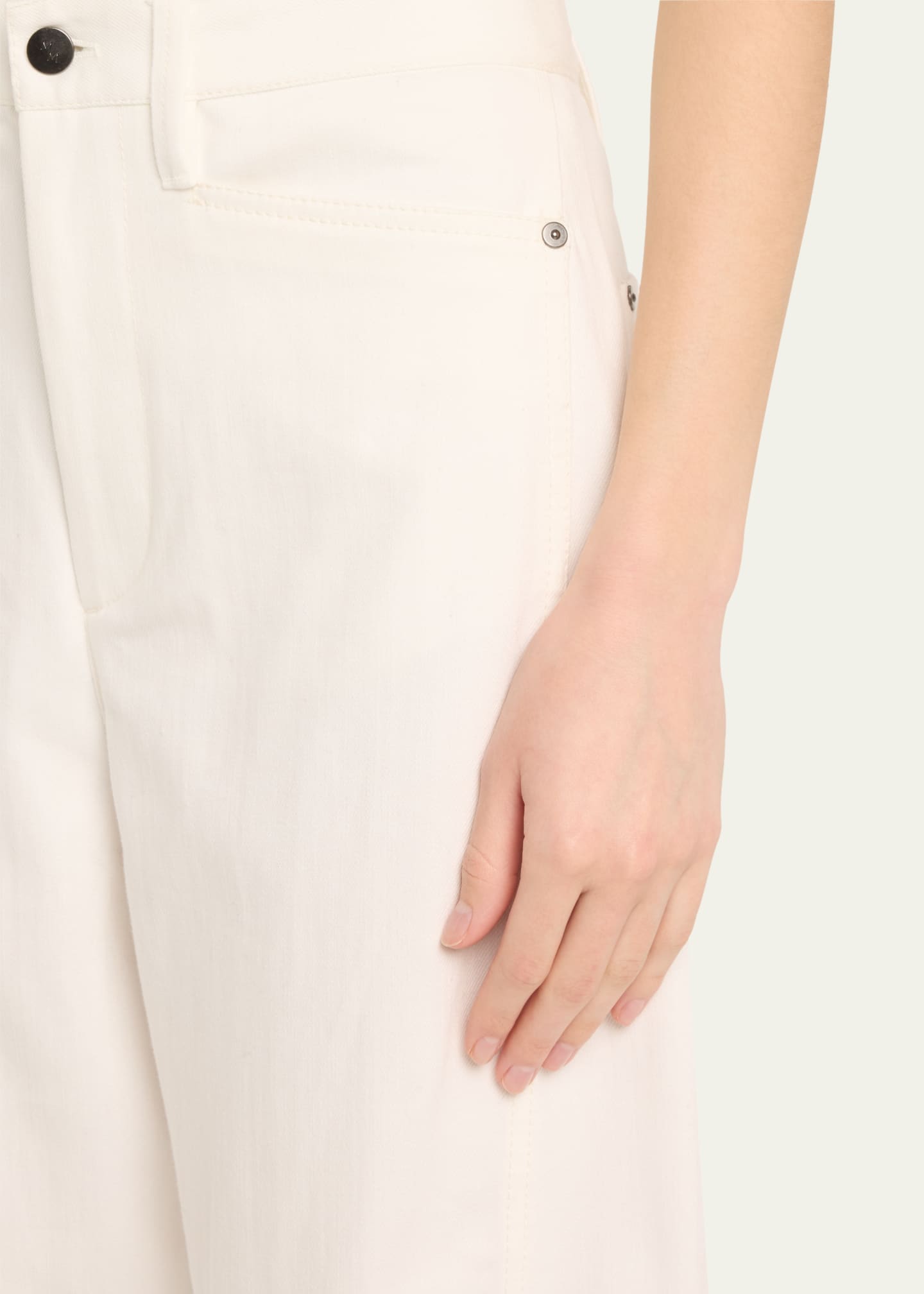 MARIA MCMANUS Mid-Rise Barrel-Leg Crop Jeans Image 5 of 5