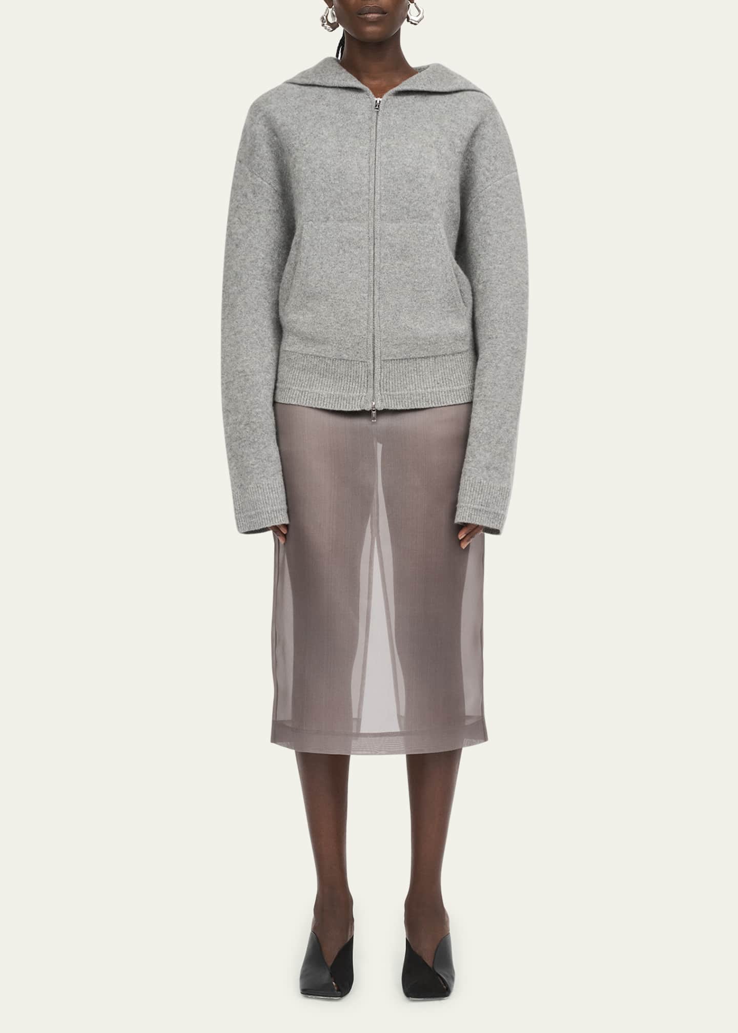 MARIA MCMANUS Hooded Felt Merino Wool Jacket Image 2 of 5