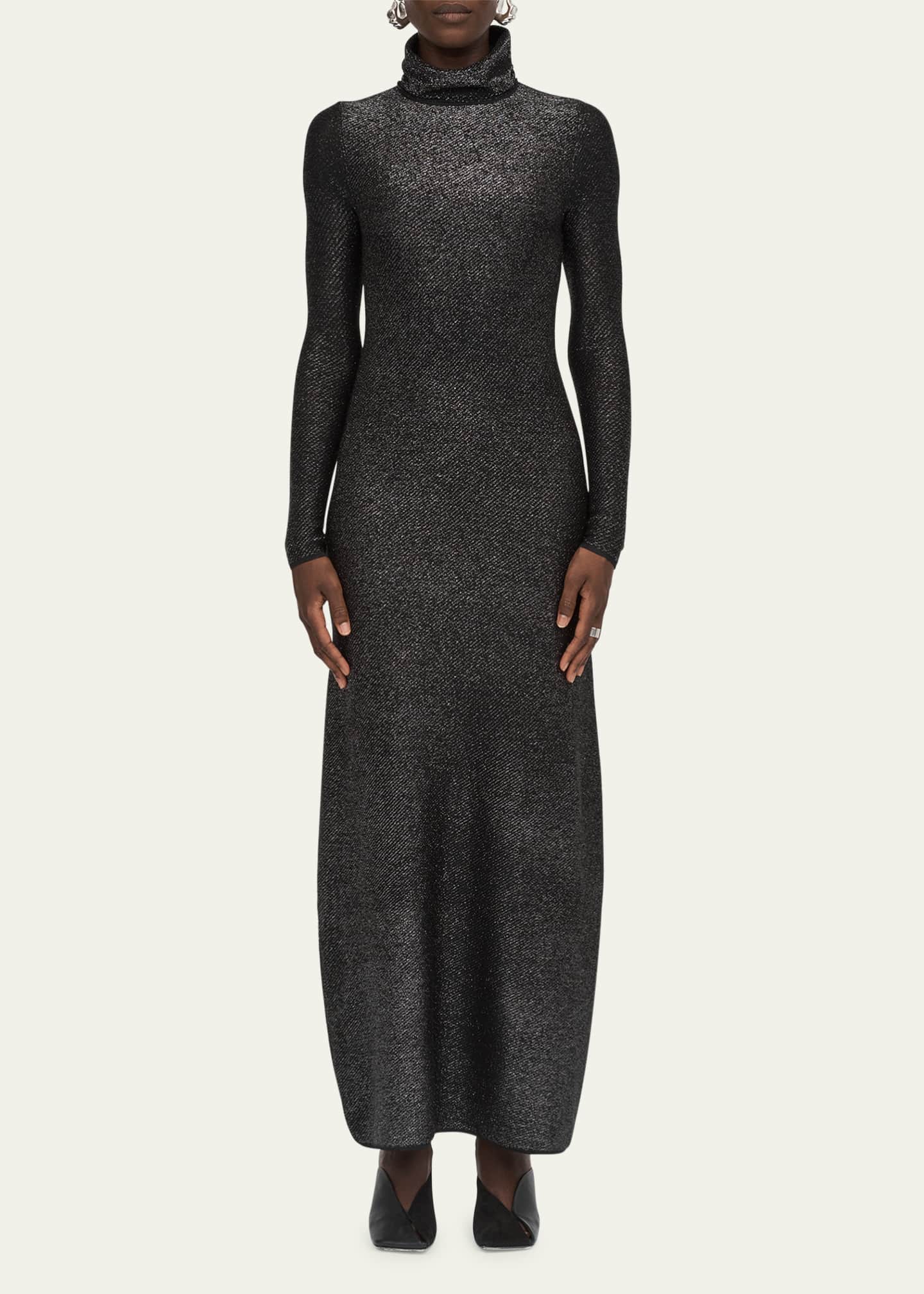 MARIA MCMANUS Metallic Long Sleeve Dress Image 2 of 5