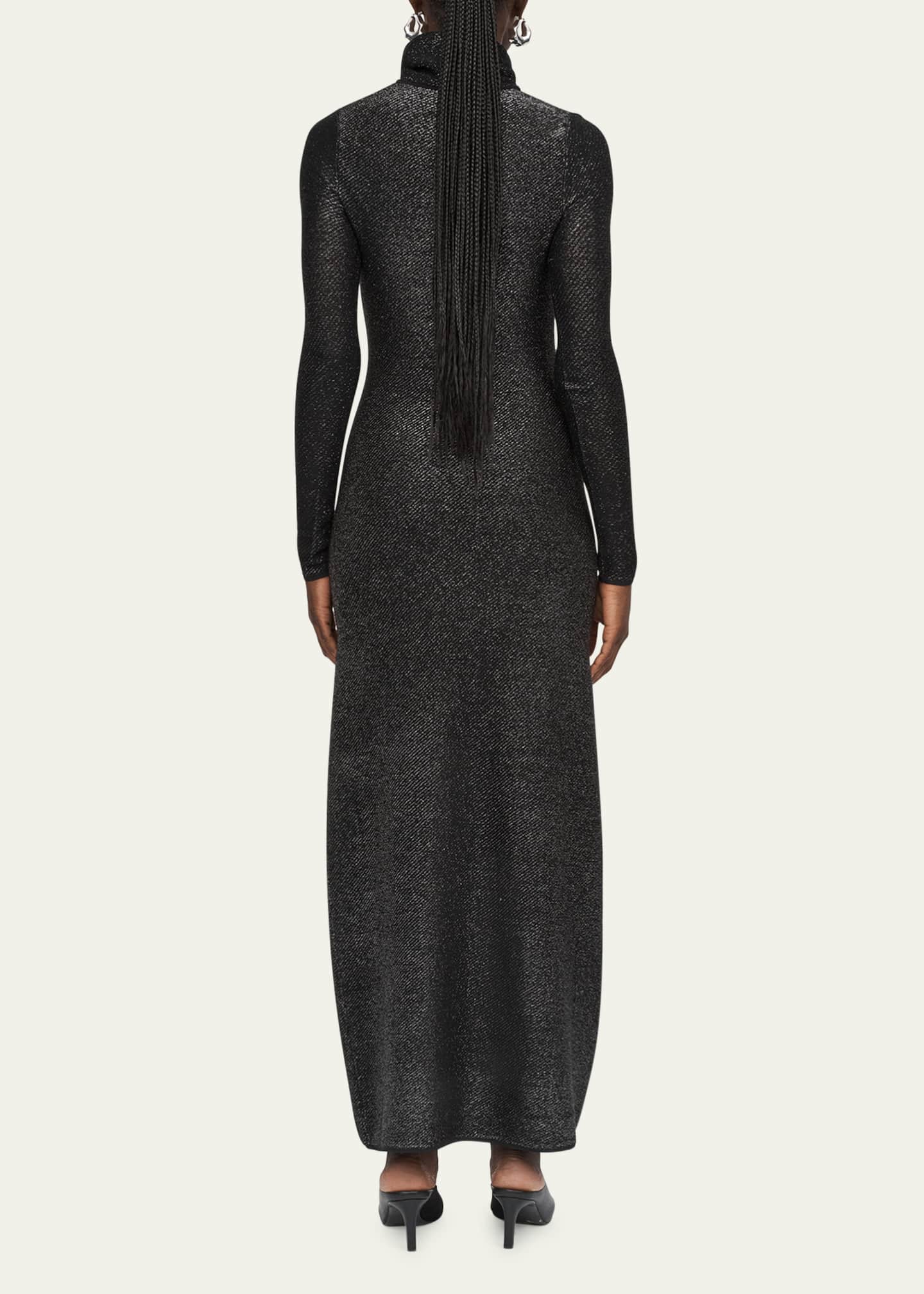 MARIA MCMANUS Metallic Long Sleeve Dress Image 3 of 5