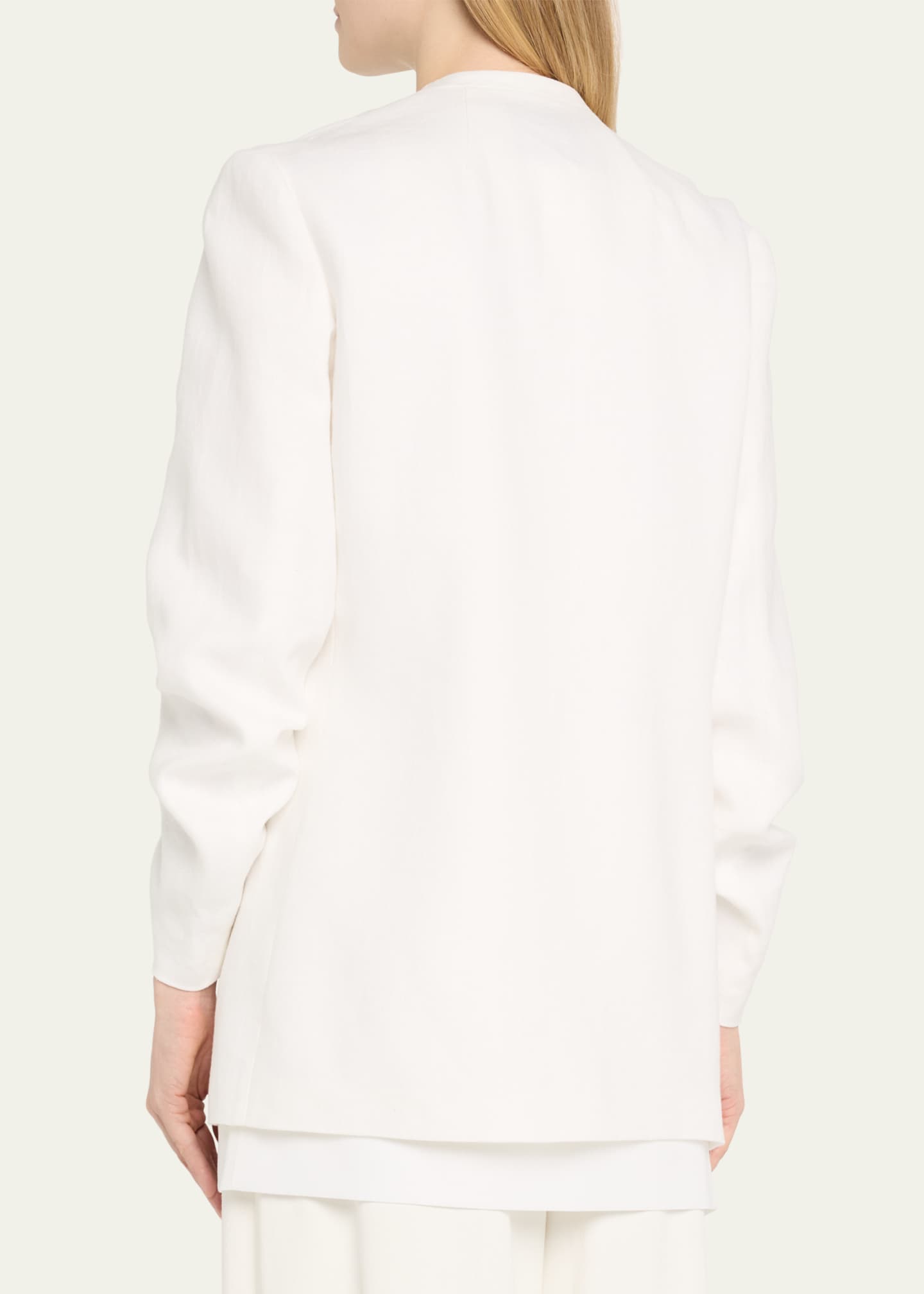 Lafayette 148 New York Layered Pleated-Sleeve Blazer Image 3 of 5