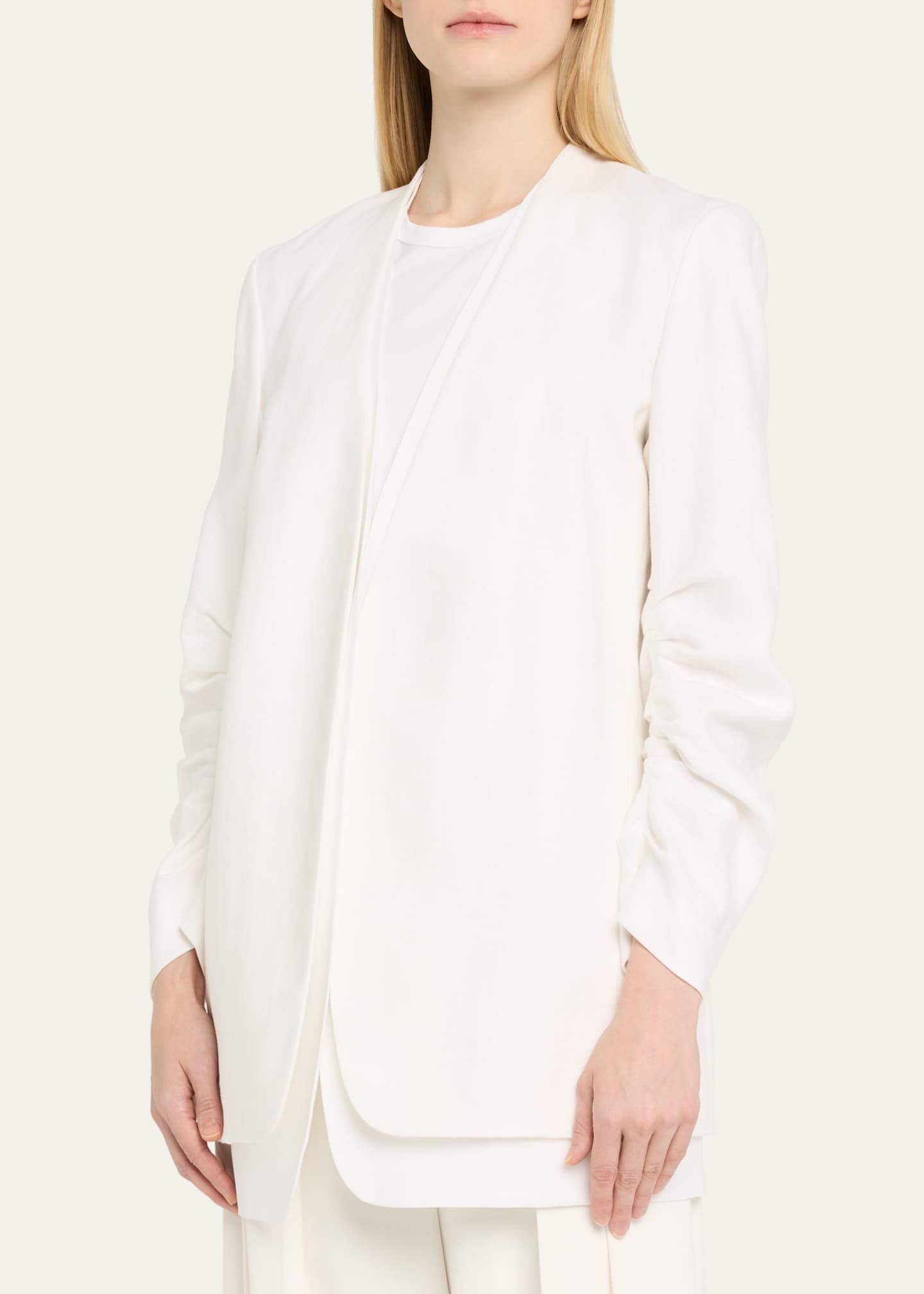 Lafayette 148 New York Layered Pleated-Sleeve Blazer Image 4 of 5
