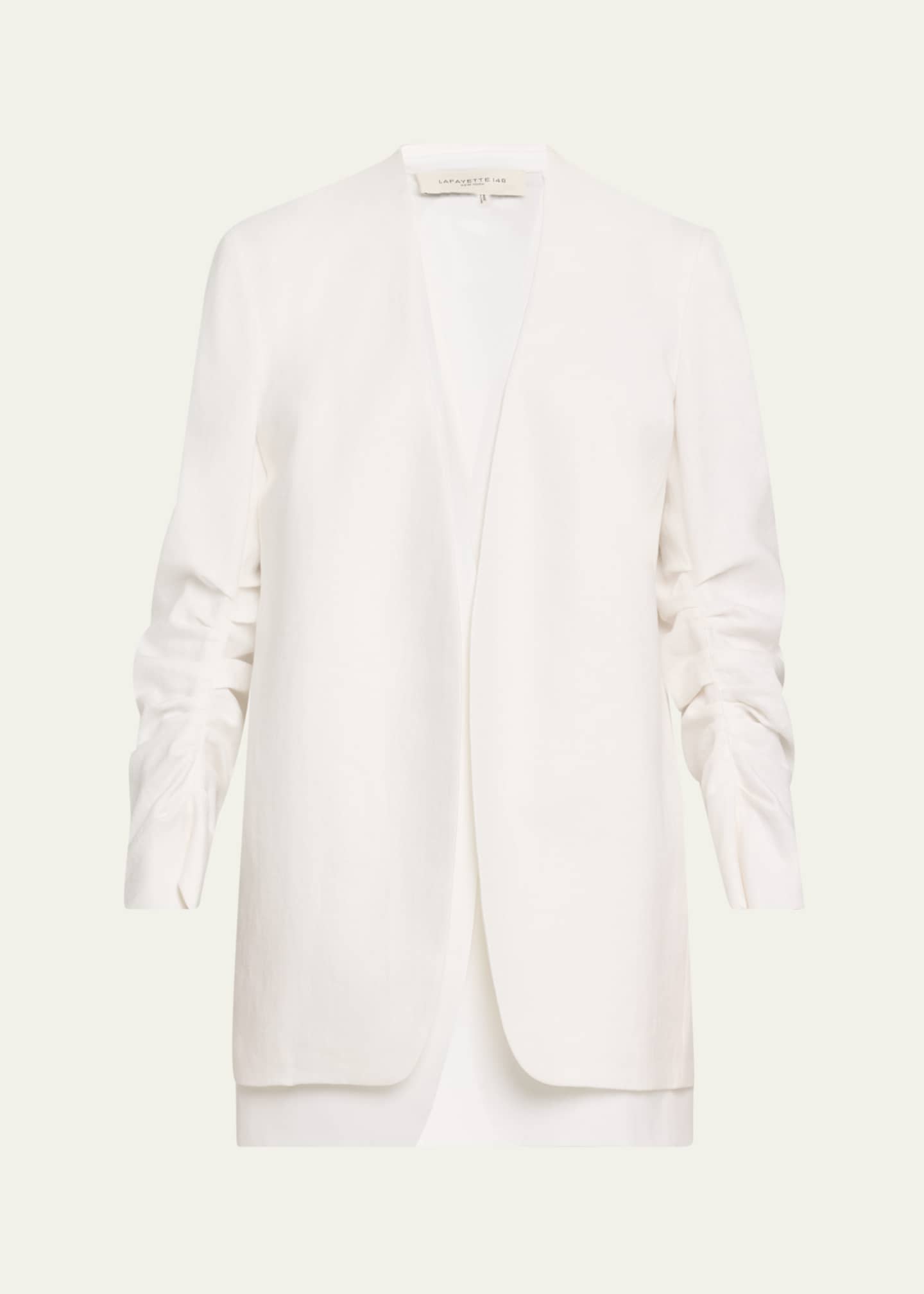 Lafayette 148 New York Layered Pleated-Sleeve Blazer Image 1 of 5