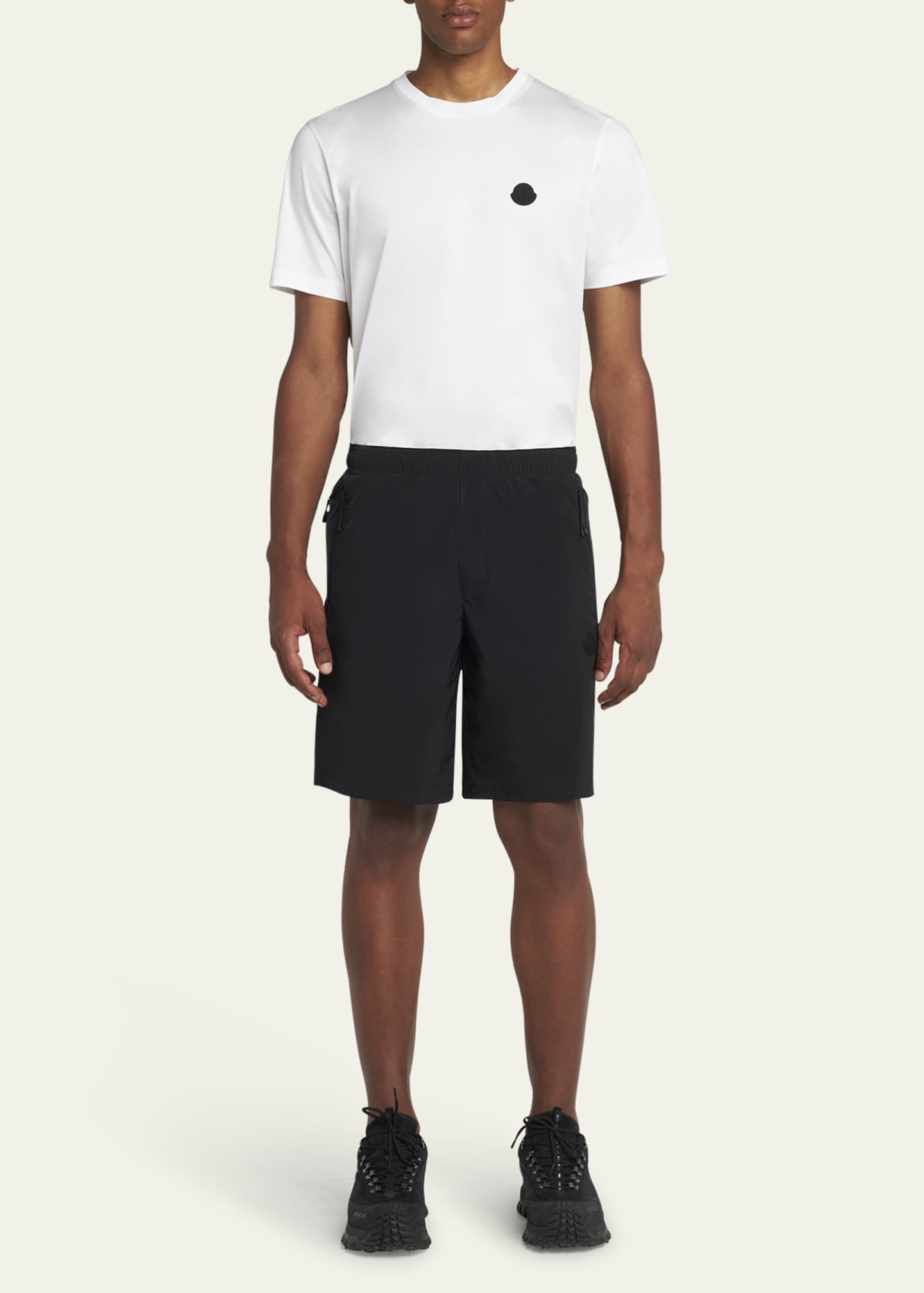 Moncler Men's Matte Nylon Shorts Image 2 of 5