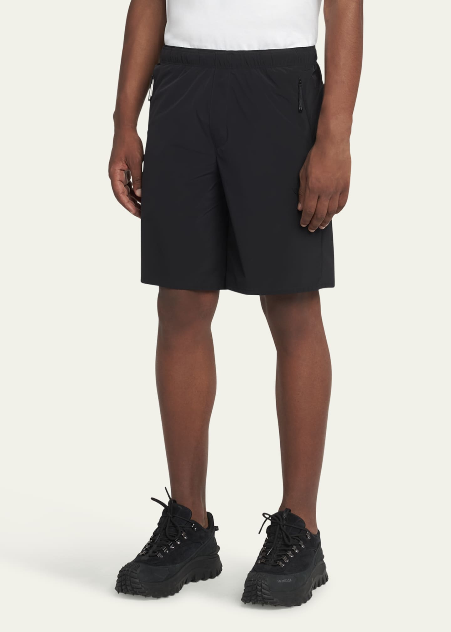 Moncler Men's Matte Nylon Shorts Image 4 of 5