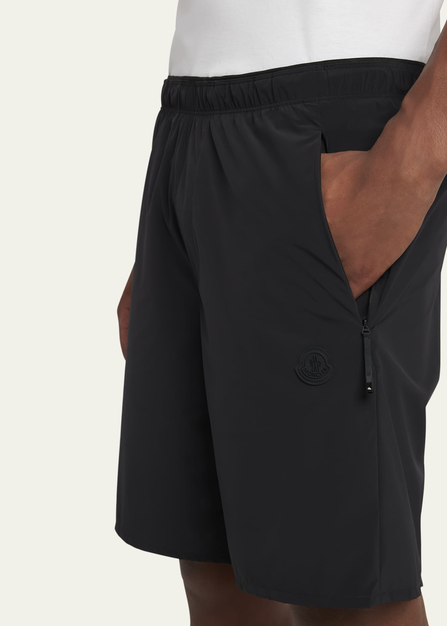Moncler Men's Matte Nylon Shorts Image 5 of 5
