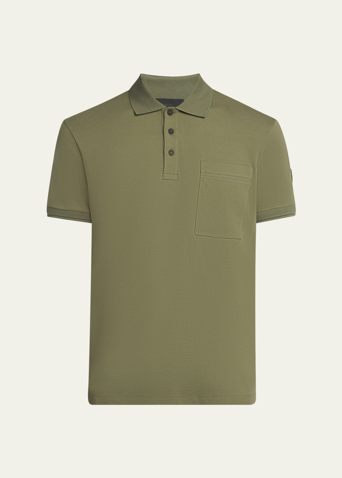 Moncler Men's Cotton Polo Shirt Image 1 of 5