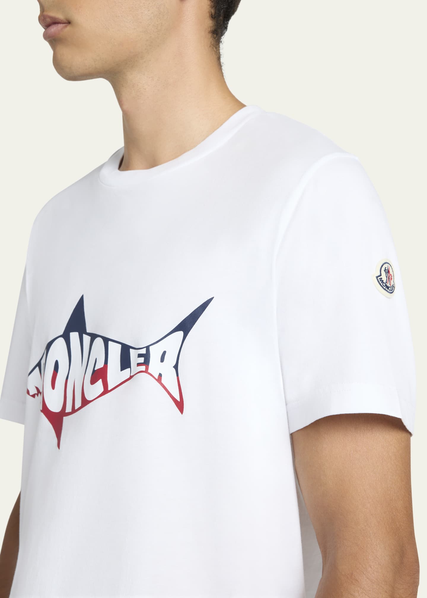 Moncler Men's Shark Logo Graphic T-Shirt Image 5 of 5