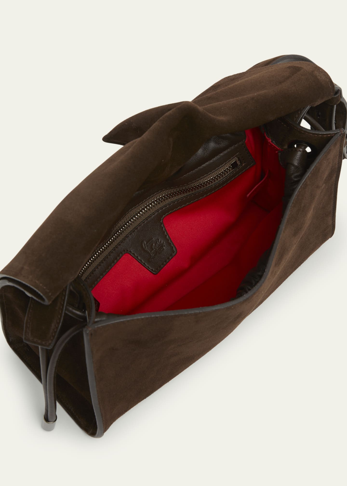 Christian Louboutin Baggy Small Shoulder Bag in Suede Image 4 of 6