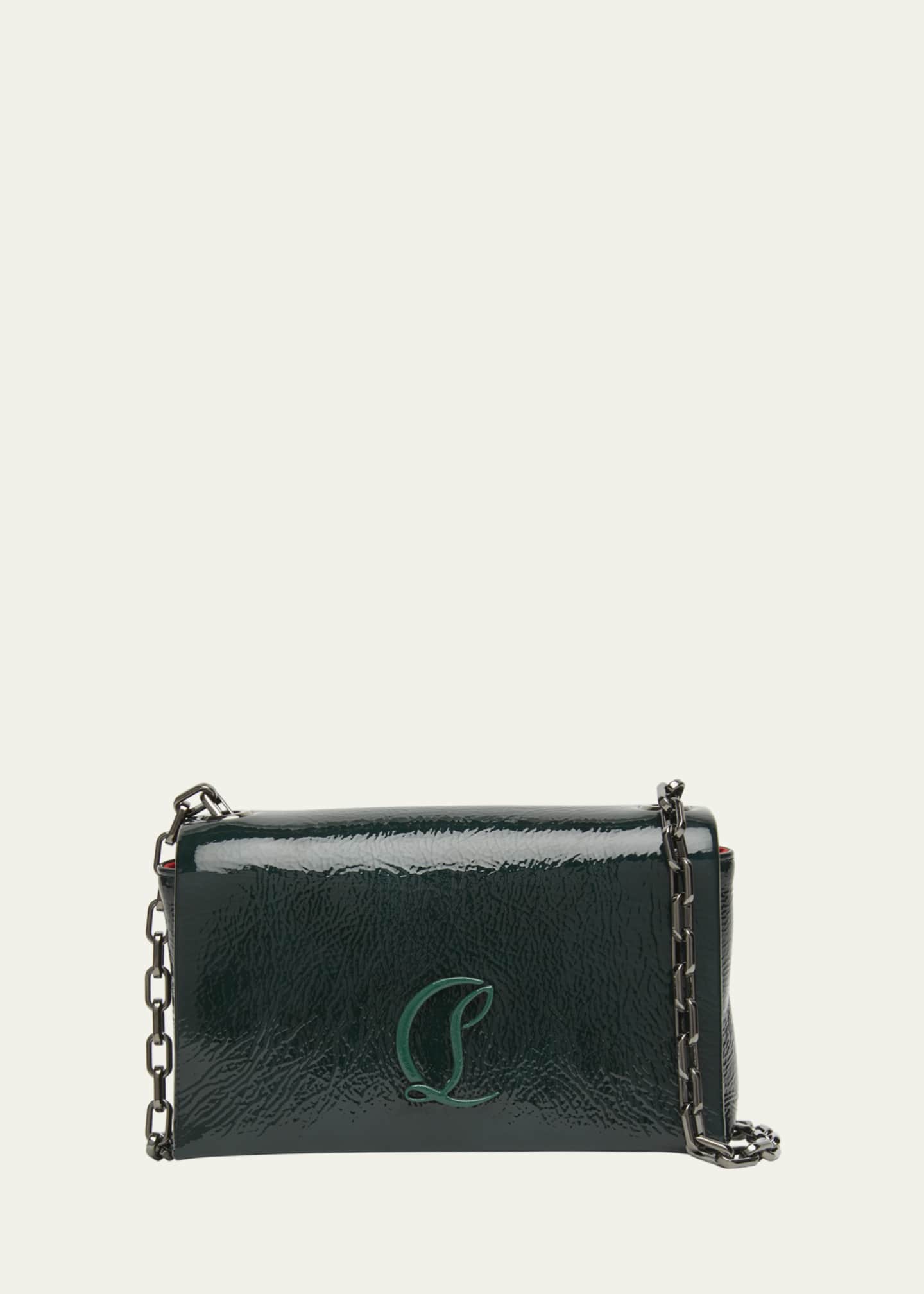 Christian Louboutin Loubi54 Small Clutch Bag in Naplak Leather Image 1 of 4