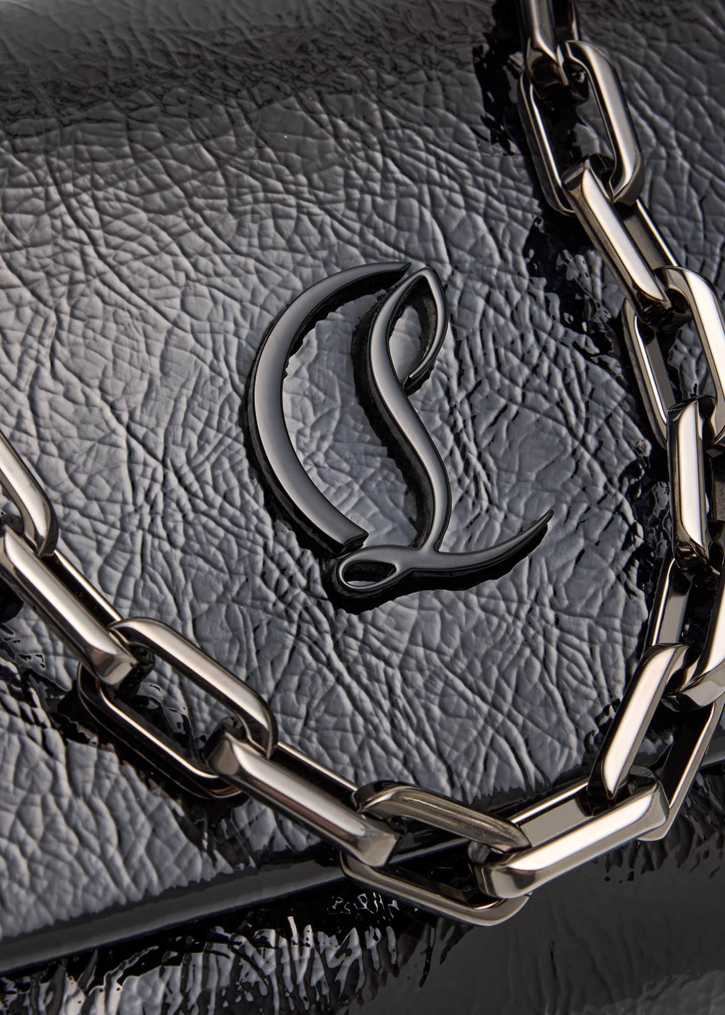 Christian Louboutin Loubi54 Large Flap Shoulder Bag in Naplak Leather Image 6 of 6