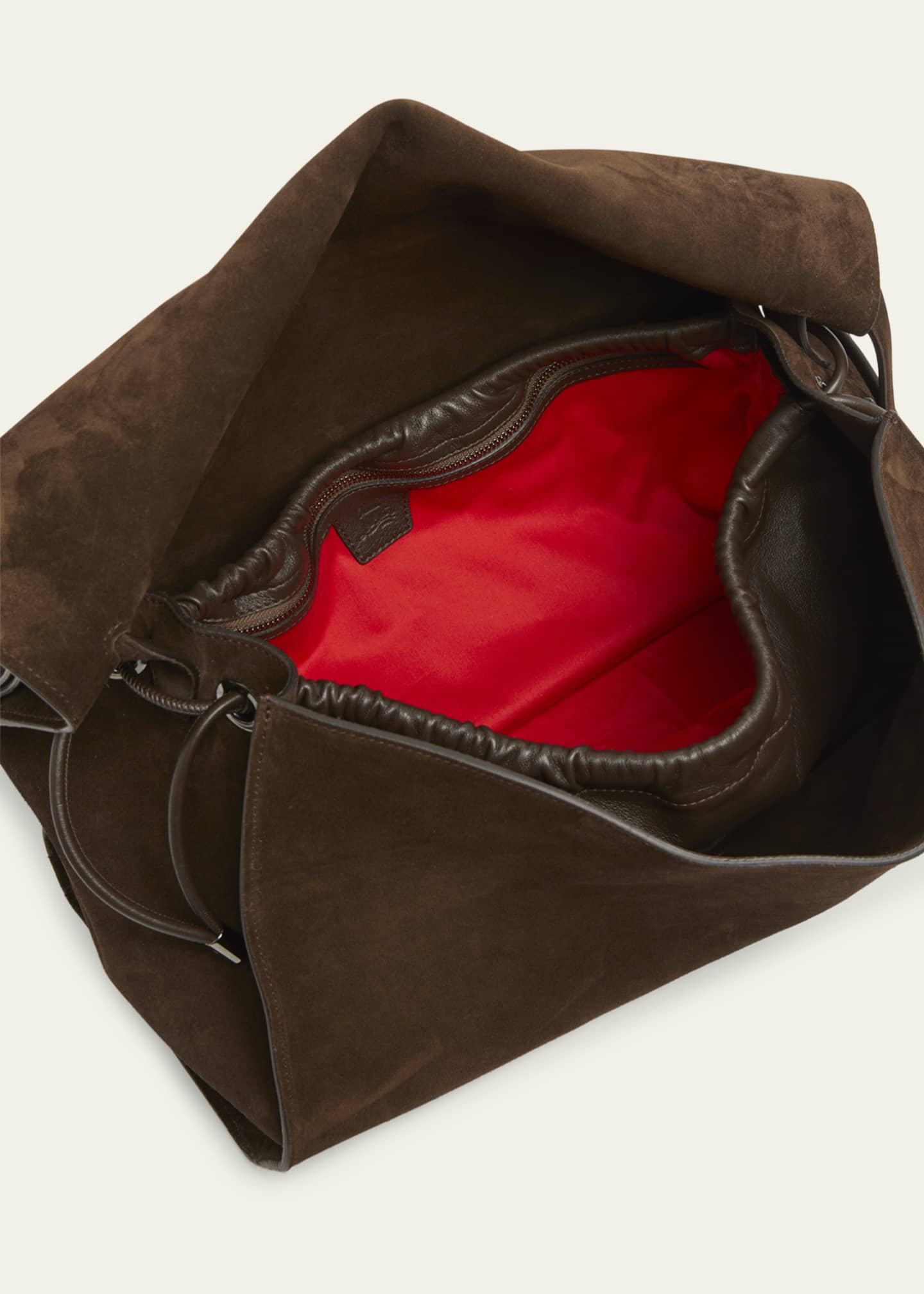 Christian Louboutin Baggy Large Shoulder Bag in Suede Image 3 of 4