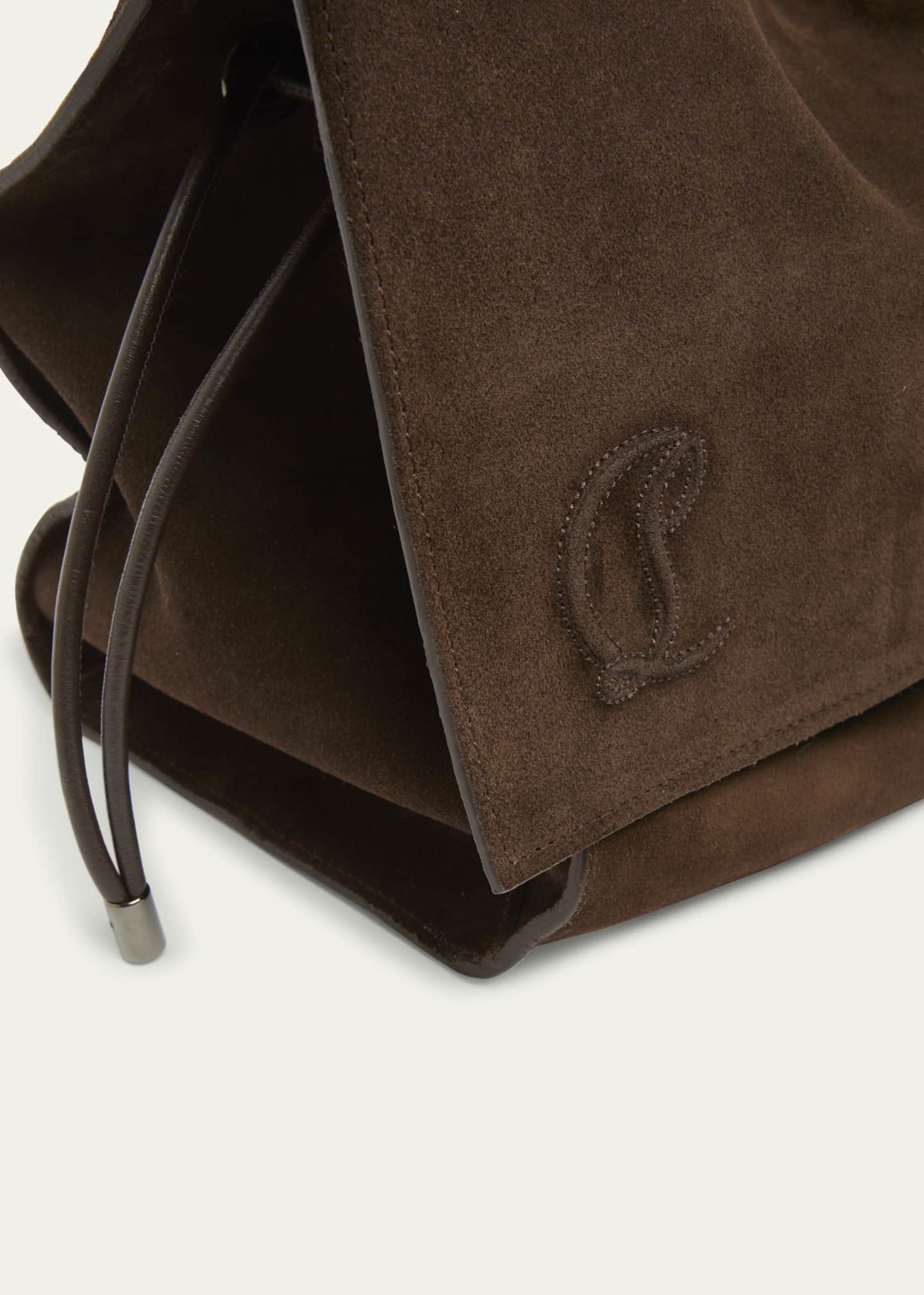 Christian Louboutin Baggy Large Shoulder Bag in Suede Image 4 of 4