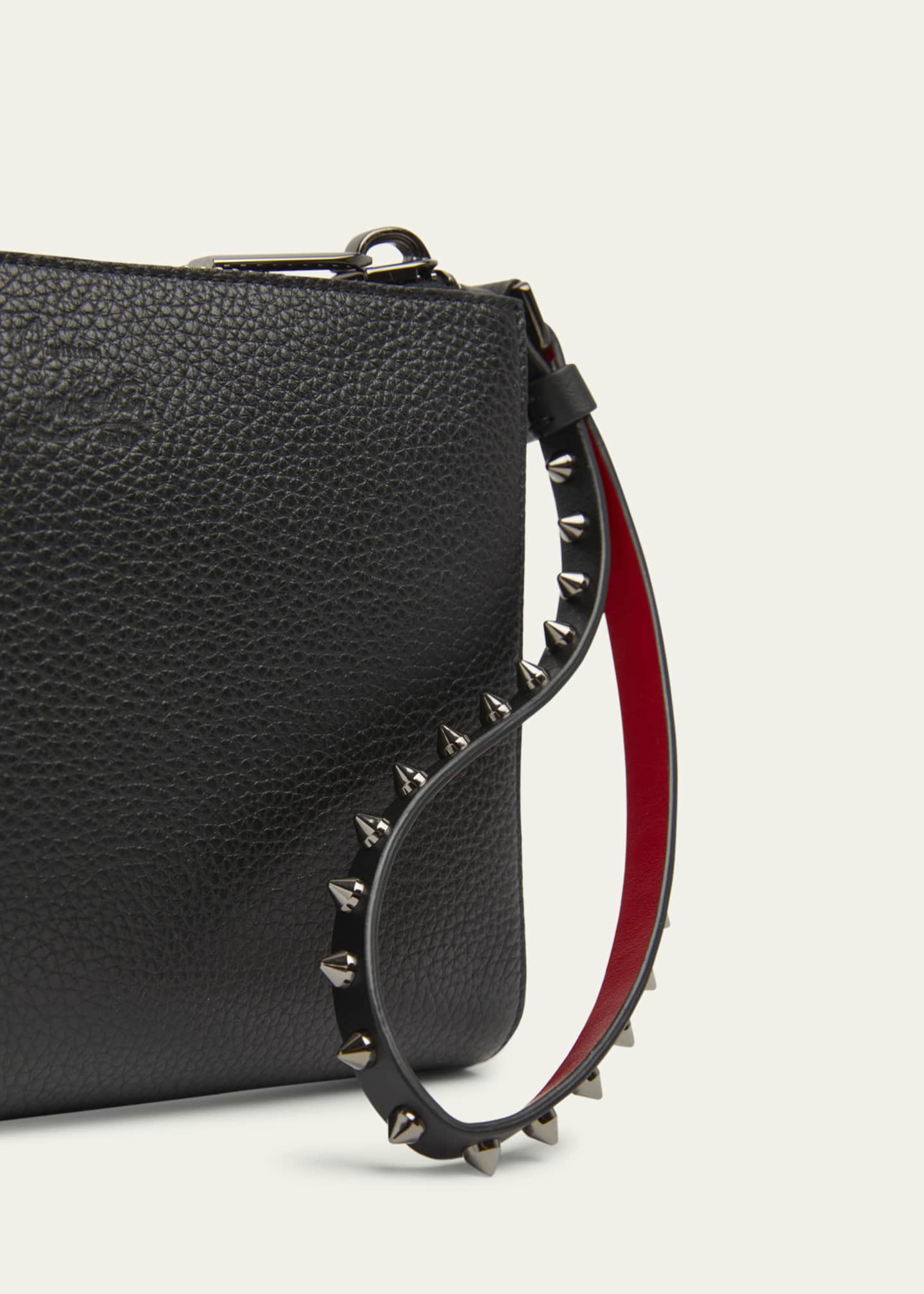 Christian Louboutin Cabata Mini Pouch Wristlet in Leather Image 4 of 4