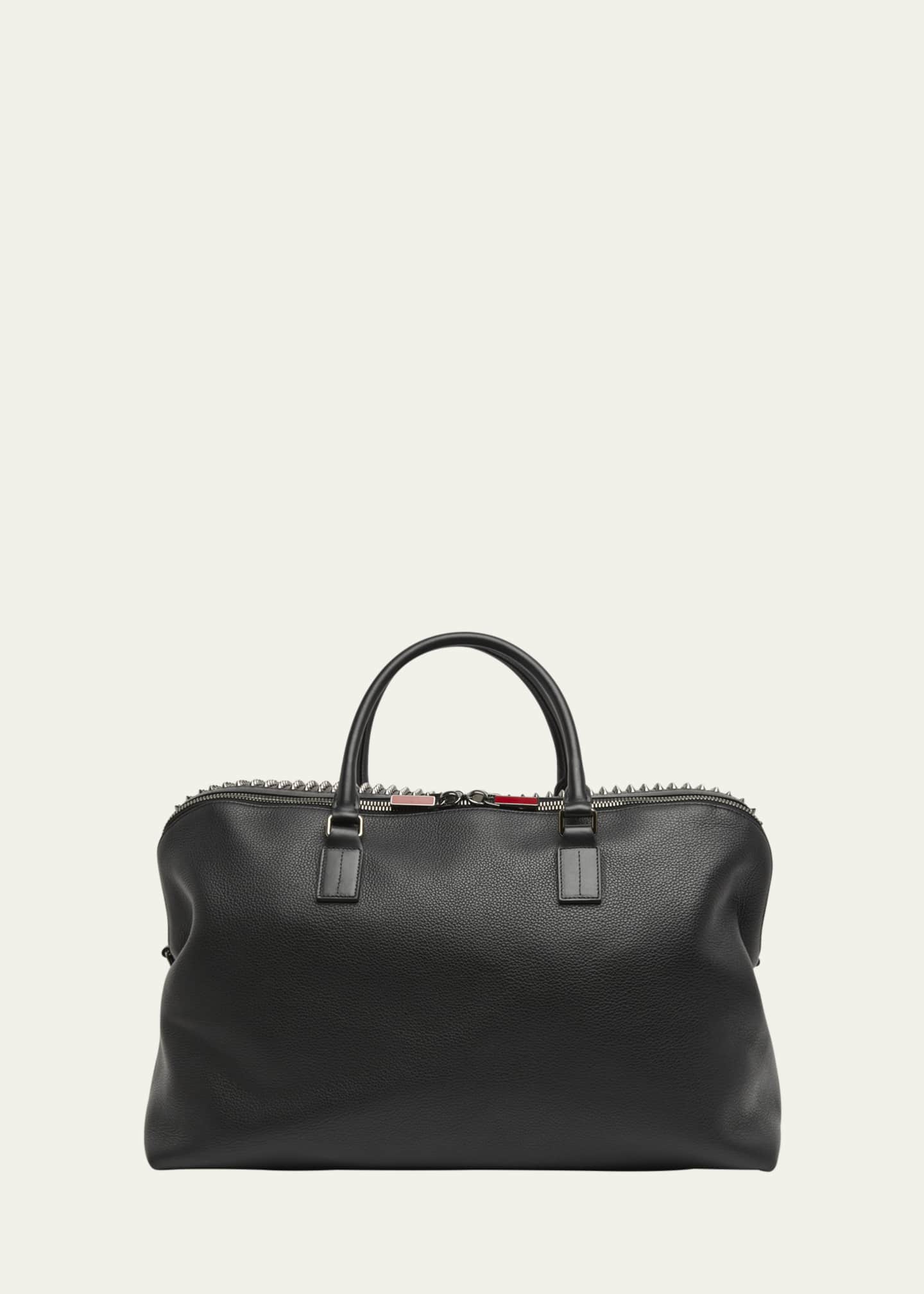 Christian Louboutin Men's Funky Leather Empire Spikes Weekender Bag Image 1 of 4