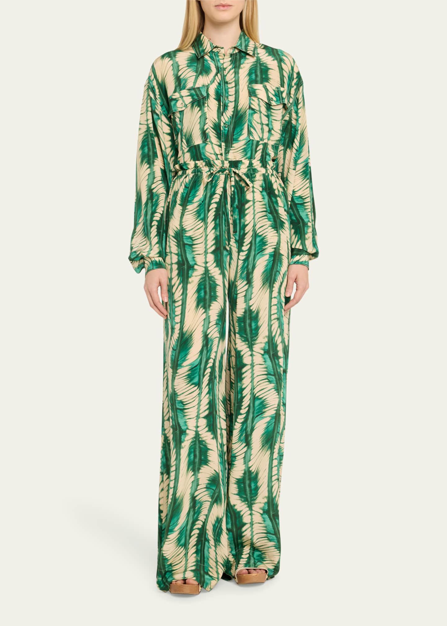 Ulla Johnson Soren Long-Sleeve Silk Shirt Image 2 of 5