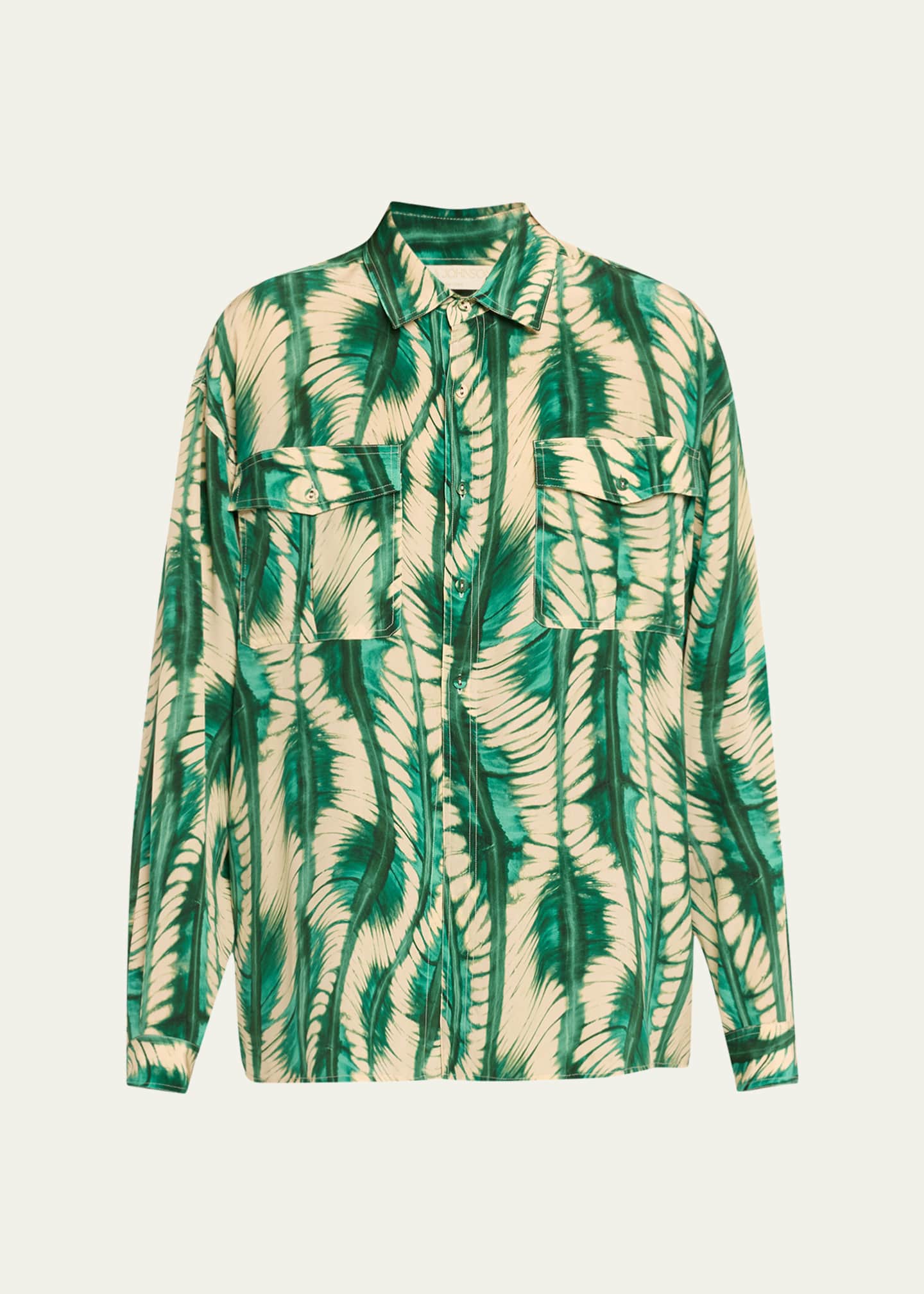 Ulla Johnson Soren Long-Sleeve Silk Shirt Image 1 of 5