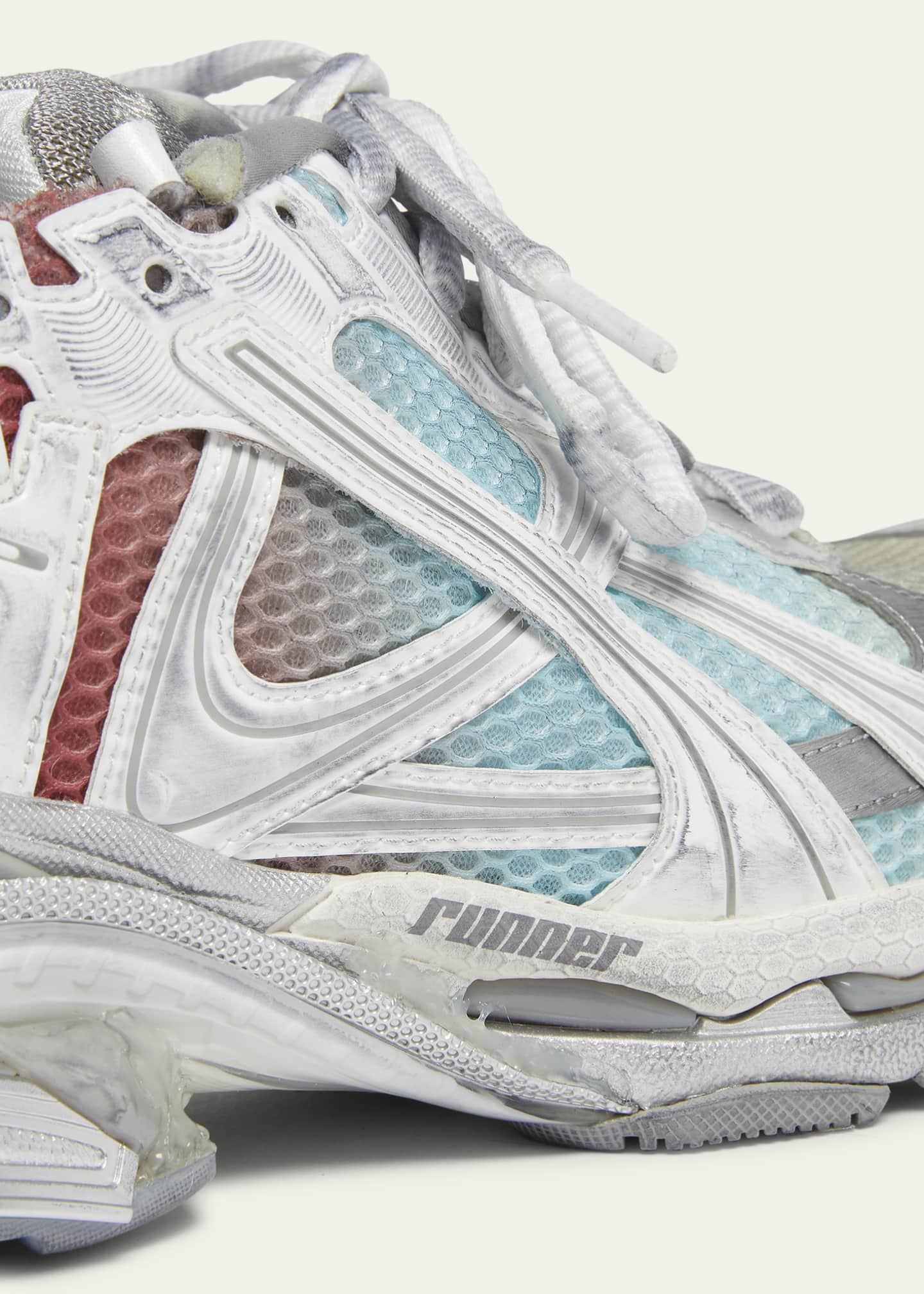 Runner Multicolor Worn-Out Chunky Sneakers