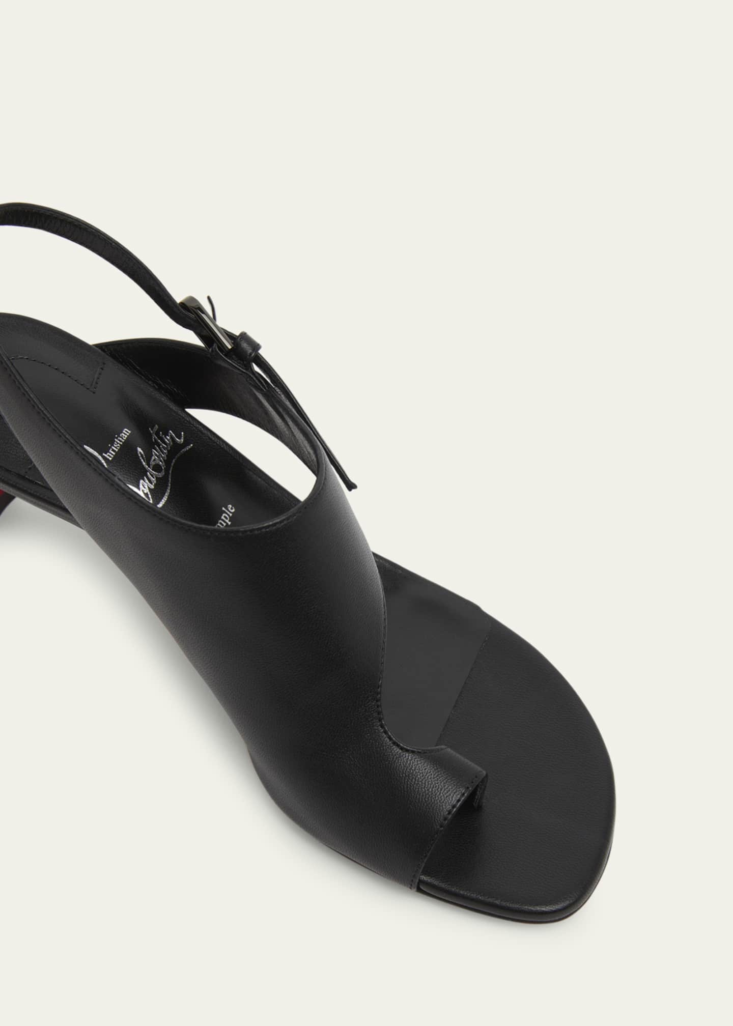 Christian Louboutin Viva Condora Asymmetrical Red Sole Sandals Image 3 of 4