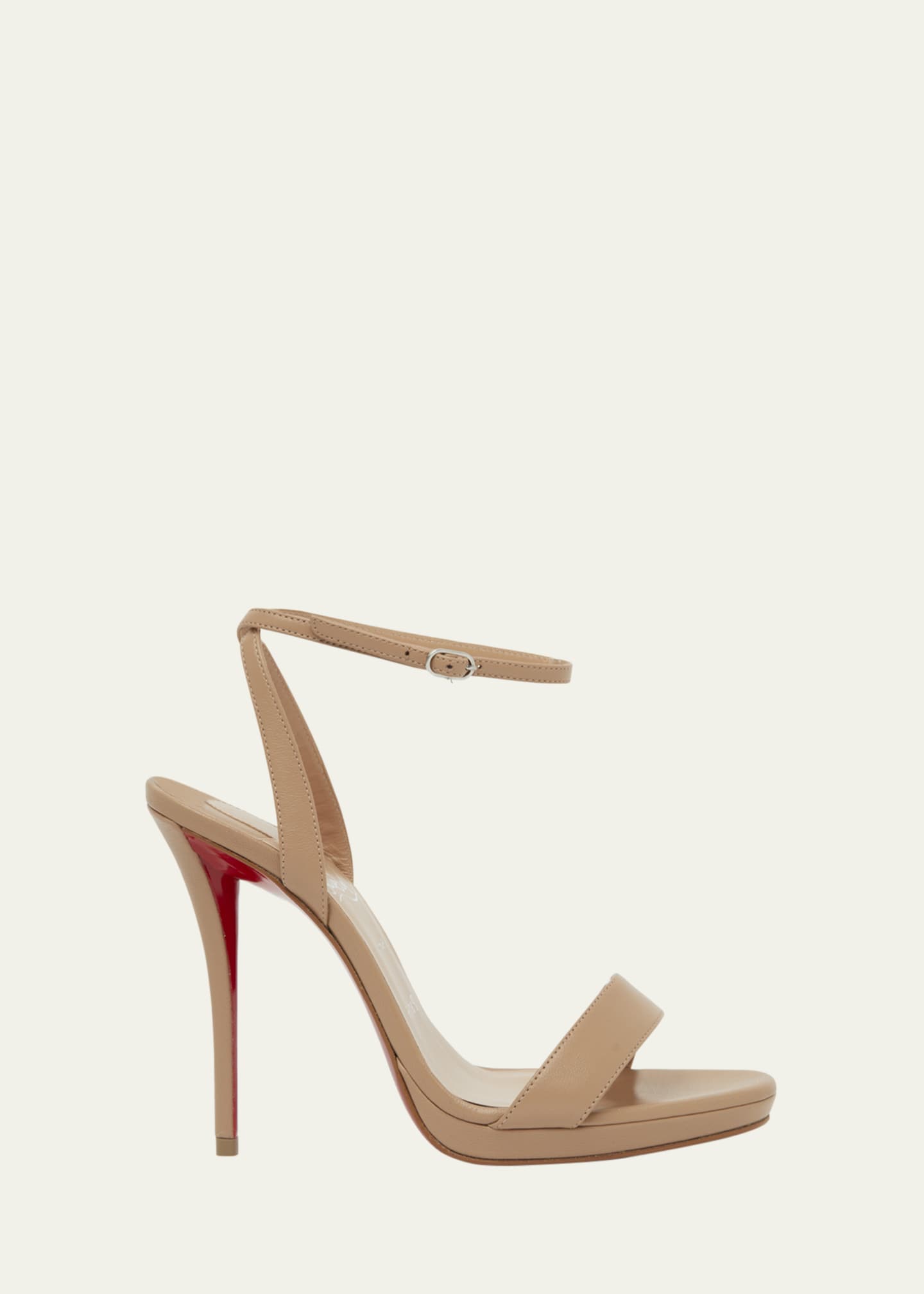 Christian Louboutin 120mm Miss Z Leather Ankle-Strap Sandals