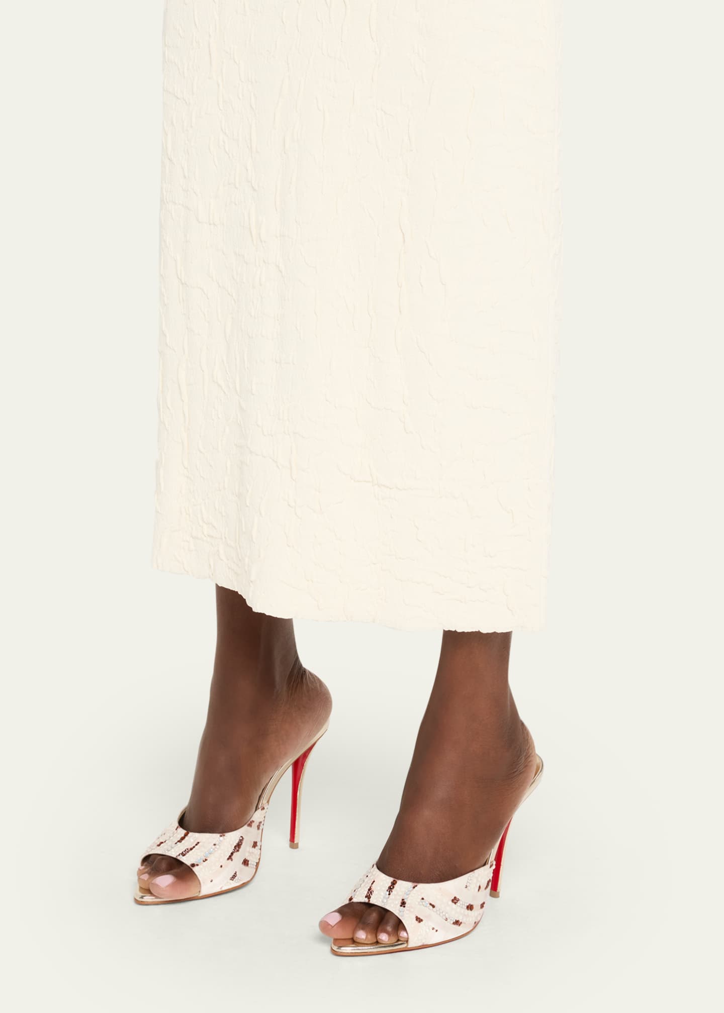 Christian Louboutin Miss Z Strass Red Sole Slide Sandals Image 2 of 6