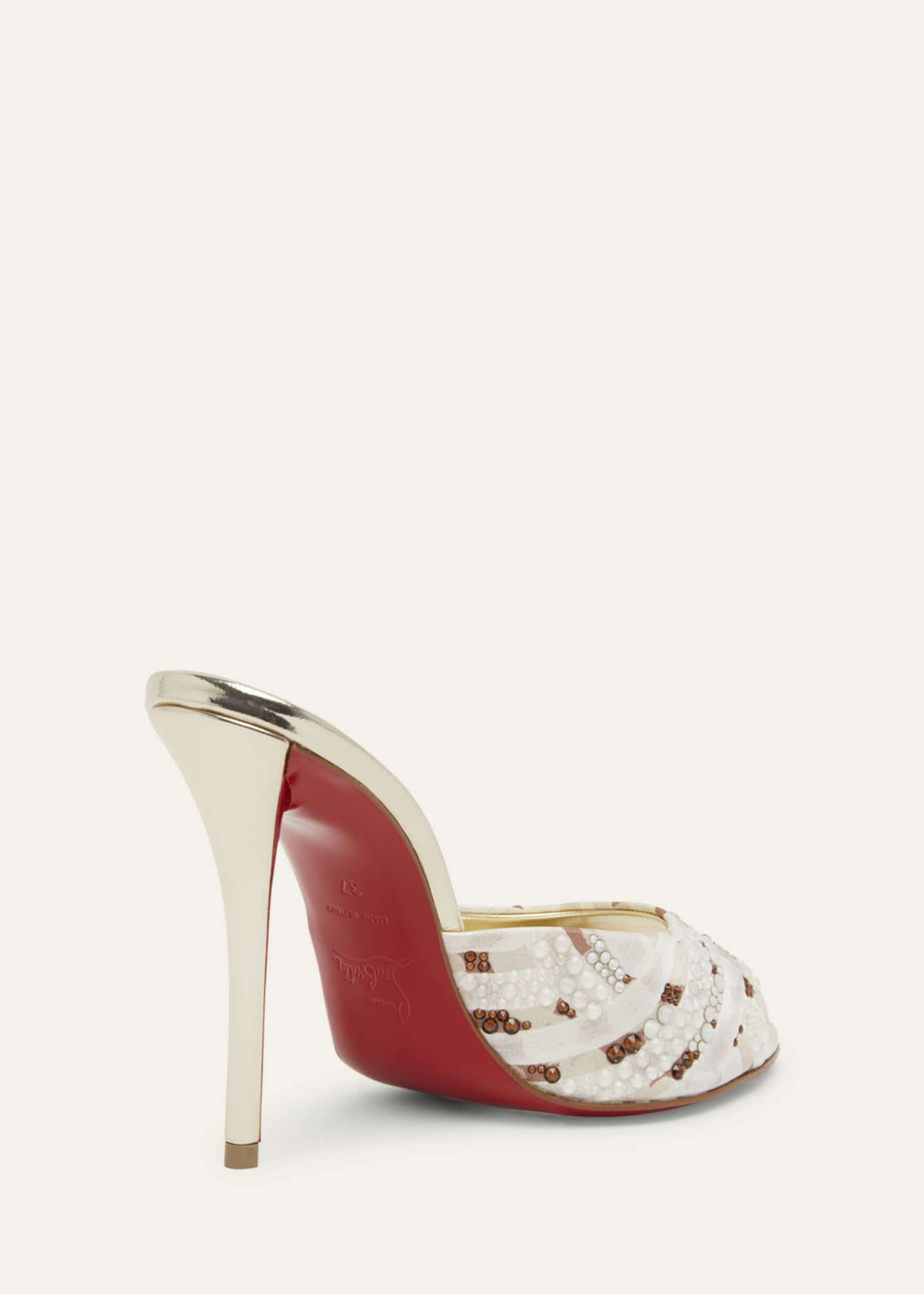 Christian Louboutin Miss Z Strass Red Sole Slide Sandals Image 2 of 4