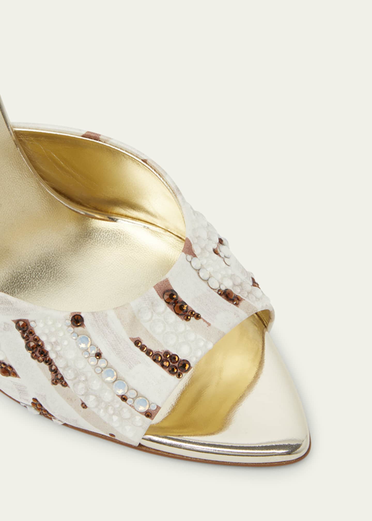 Christian Louboutin Miss Z Strass Red Sole Slide Sandals Image 3 of 4