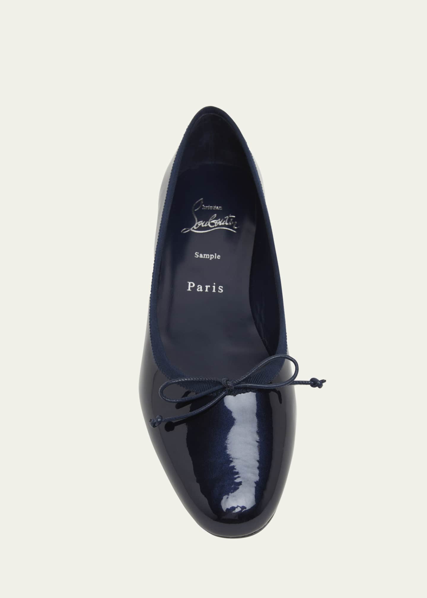 Christian Louboutin Sweetie Jane Patent Red Sole Ballerina Flats Image 4 of 4