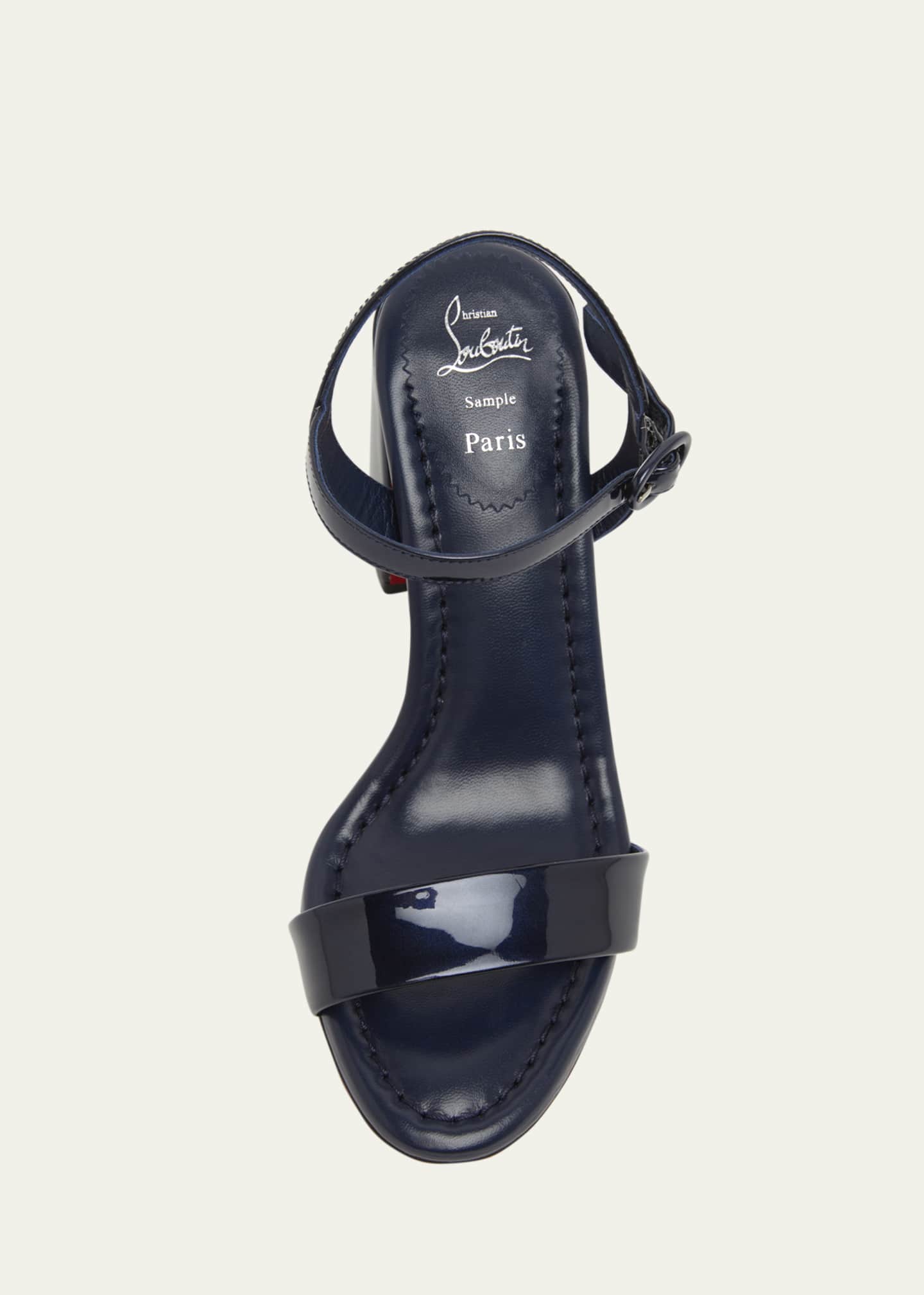 Christian Louboutin Miss Jane Red Sole Ankle-Strap Sandals Image 4 of 4