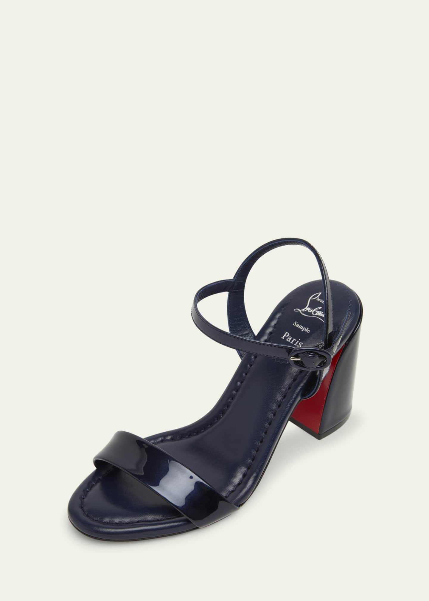 Christian Louboutin Miss Jane Red Sole Ankle-Strap Sandals Image 3 of 4