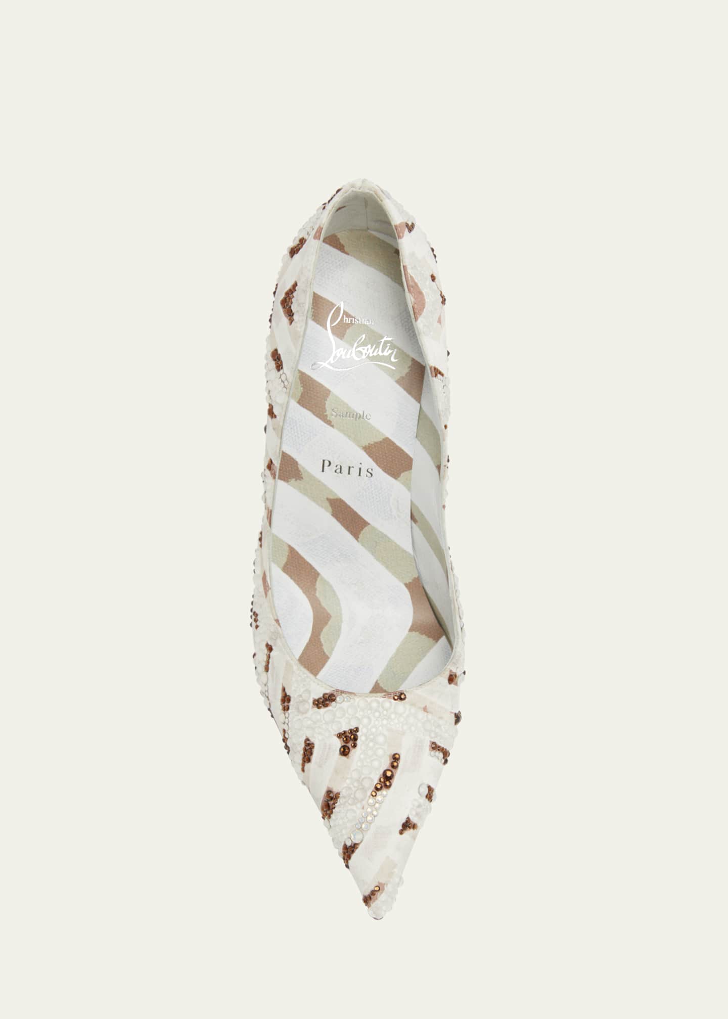 Christian Louboutin Miss Z Strass Red Sole Pumps Image 6 of 6