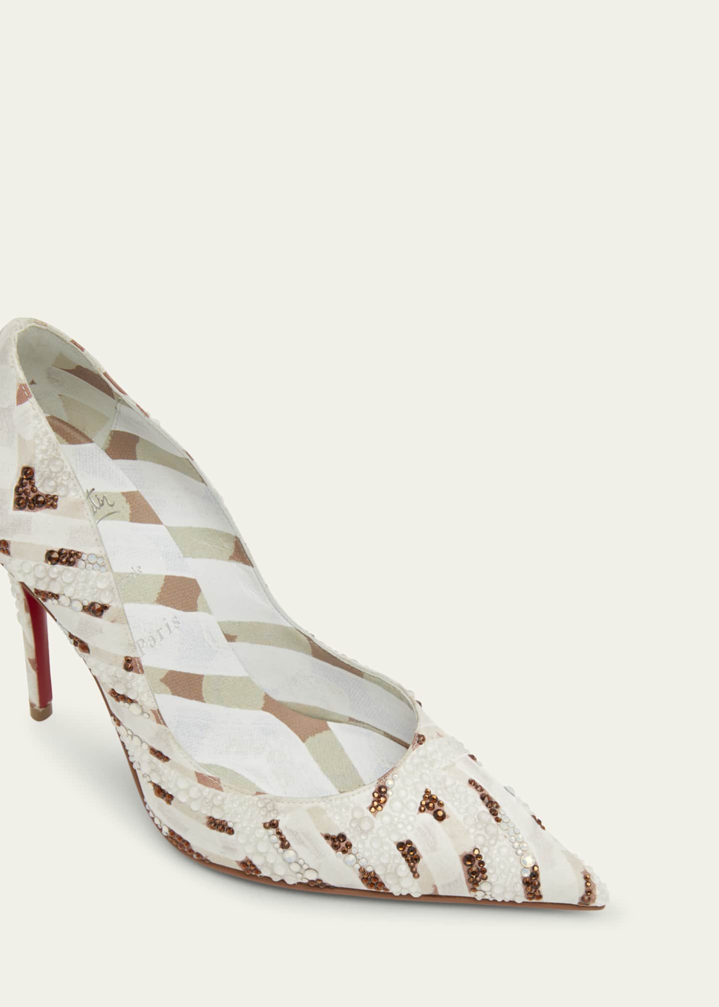 Christian Louboutin Miss Z Strass Red Sole Pumps Image 5 of 6
