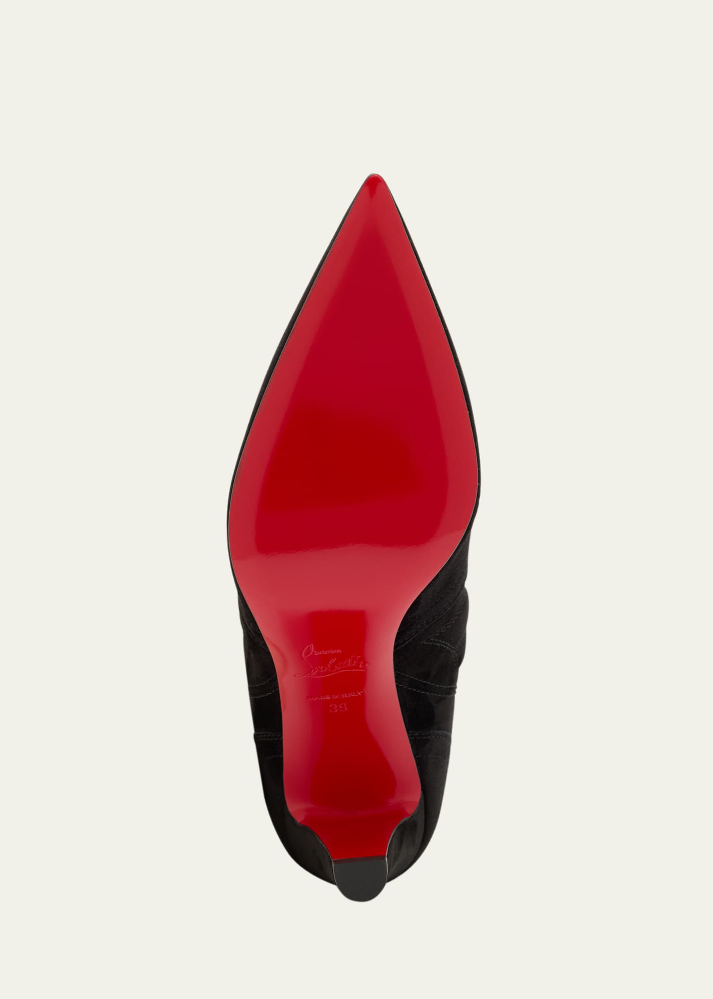 Christian Louboutin Santia Suede Red Sole Booties Image 7 of 7