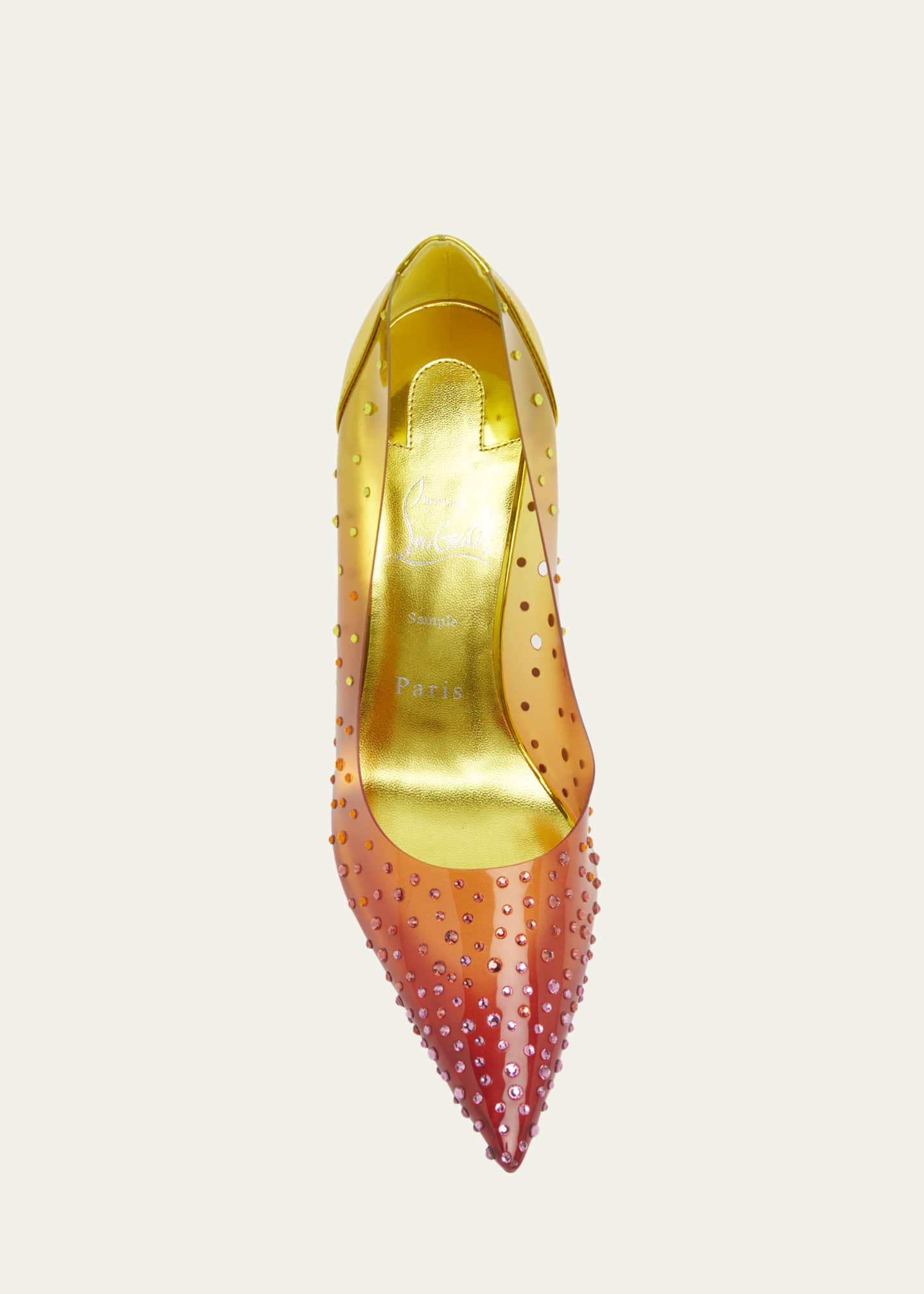 Christian Louboutin Miss Z Studded PVC Red Sole Pumps
