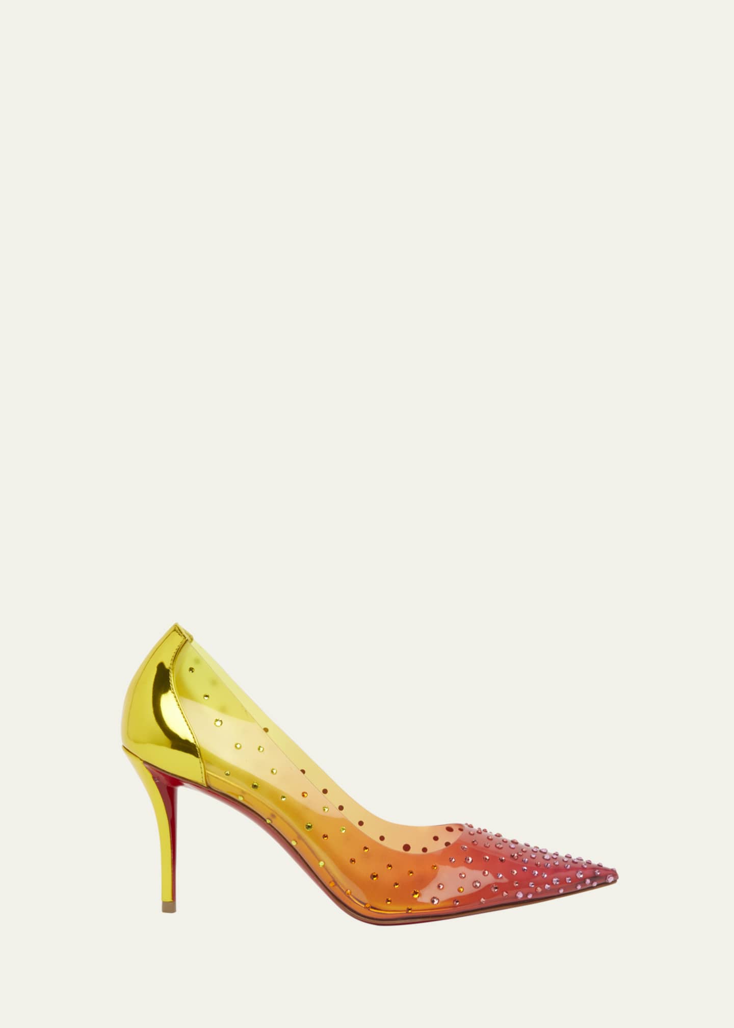 正規美品★Christian Louboutin Loubi54 - Clutch - Crepe satin and crystal embroidery