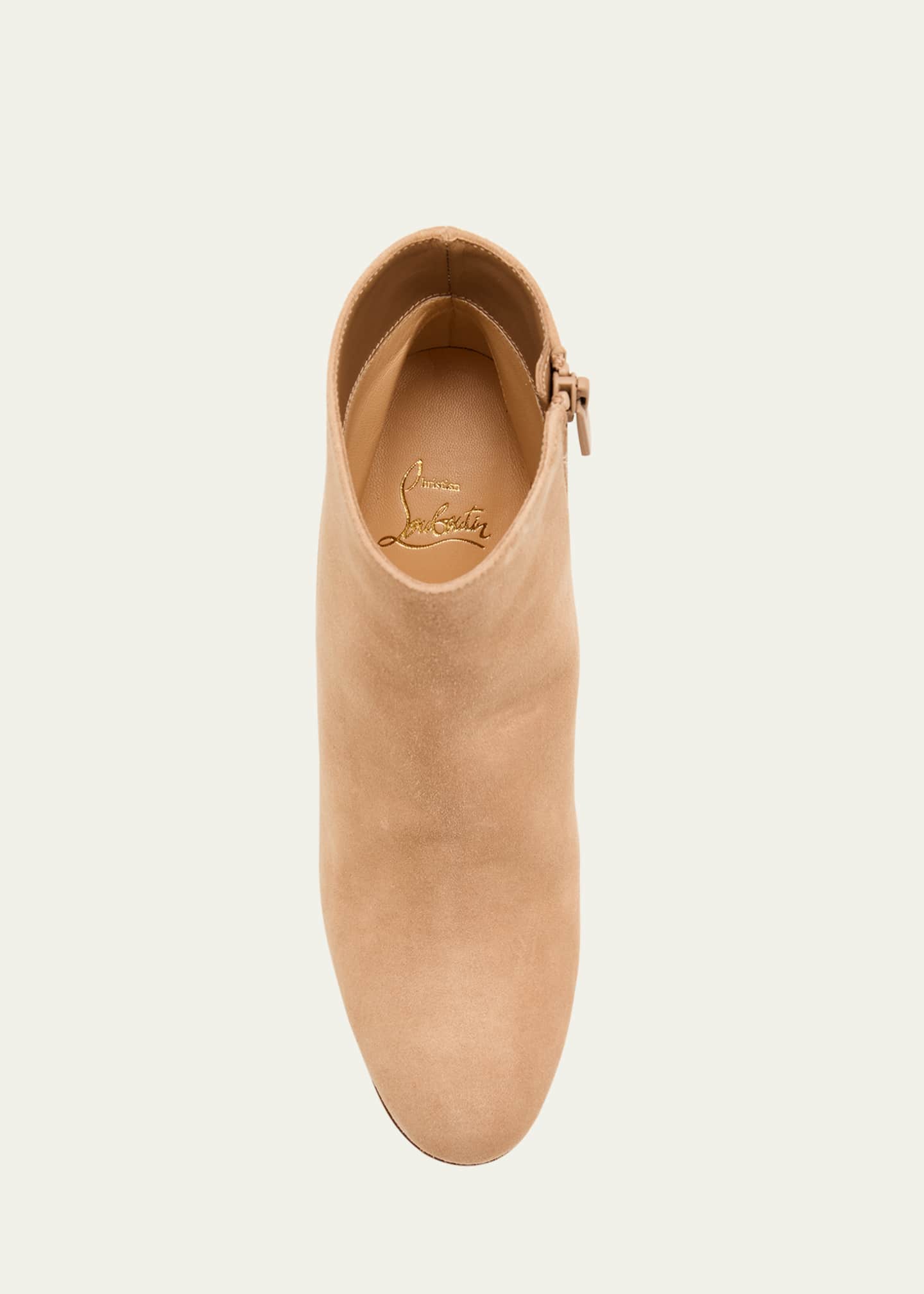 Christian Louboutin Turela Suede Red Sole Ankle Booties Image 4 of 4