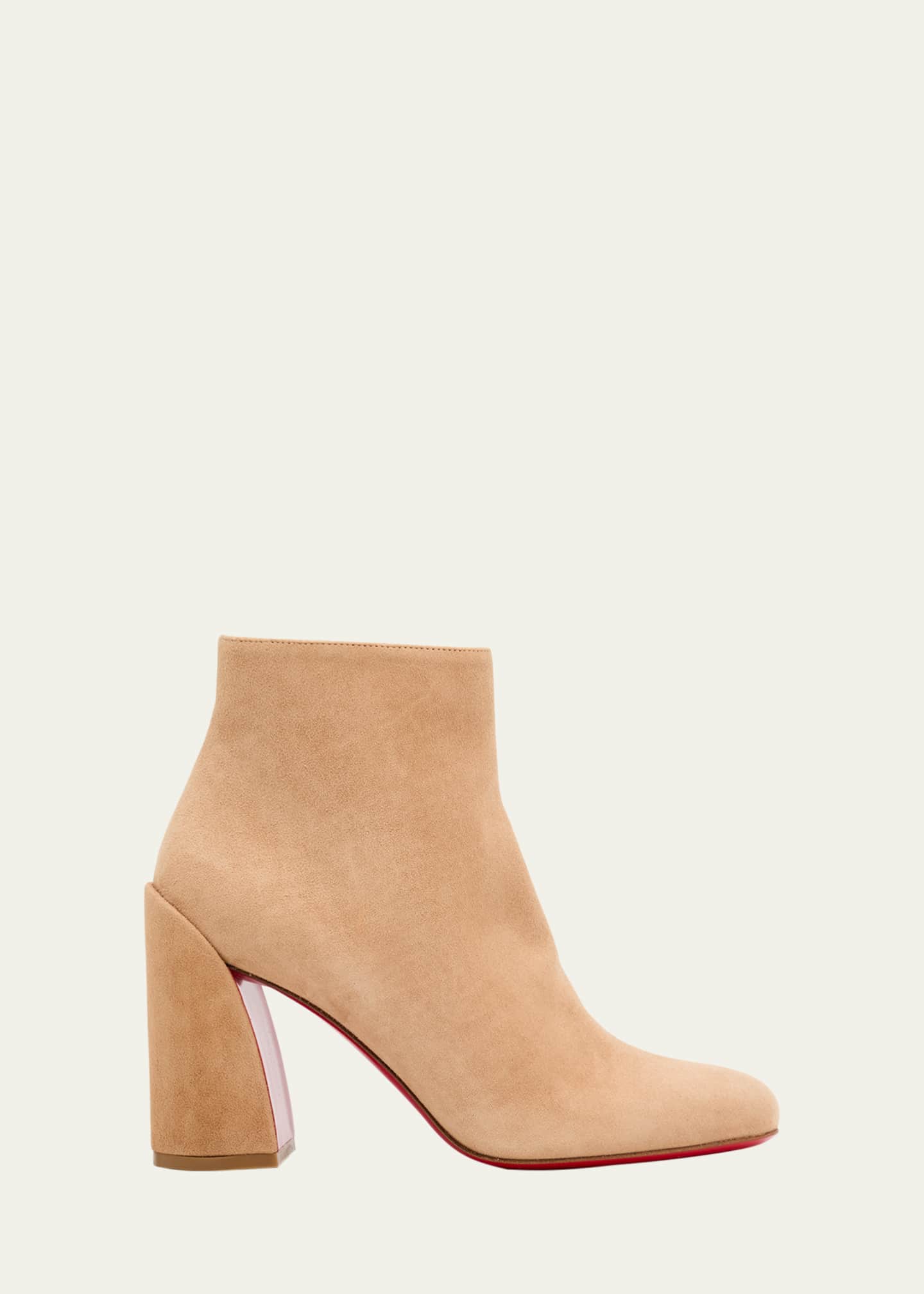 Christian Louboutin Turela Suede Red Sole Ankle Booties Image 1 of 4