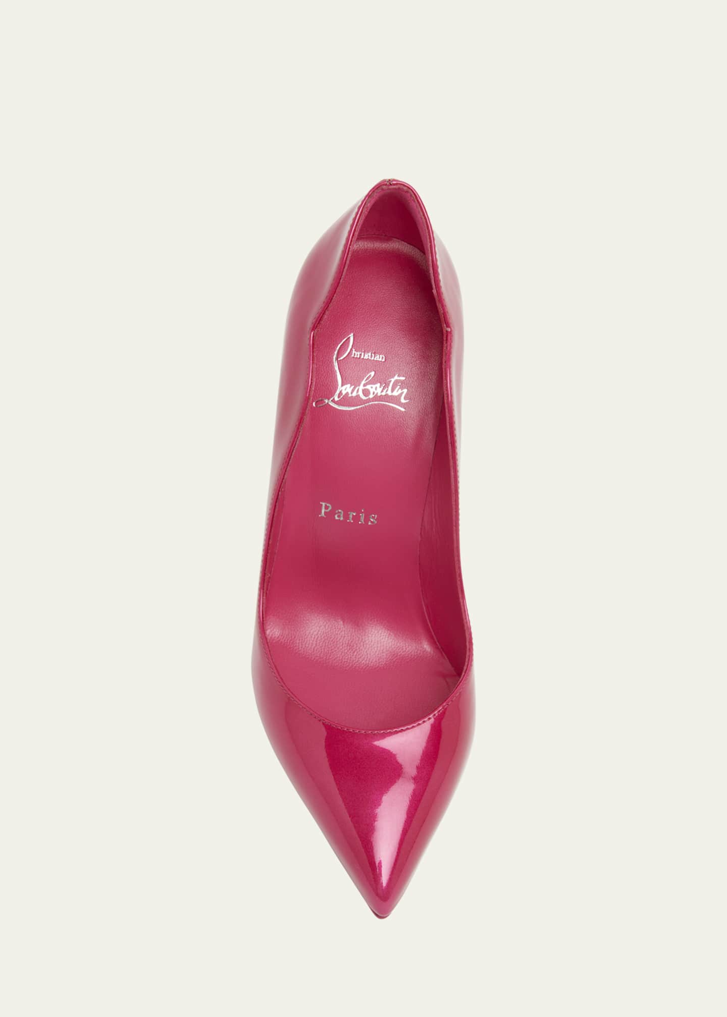 Christian Louboutin Hot Chick Patent Red Sole Pumps Image 6 of 6