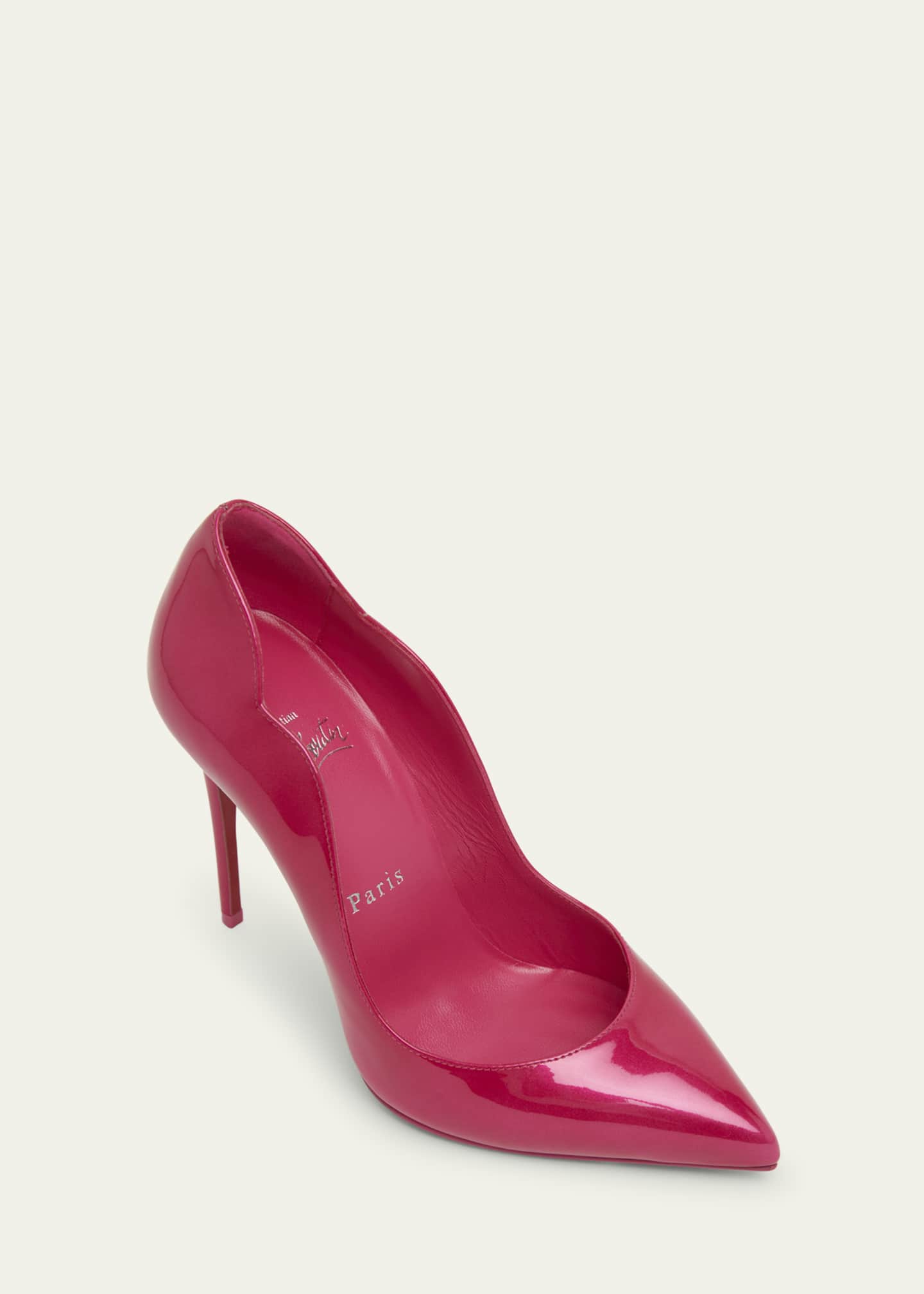 Christian Louboutin Hot Chick Patent Red Sole Pumps Image 5 of 6
