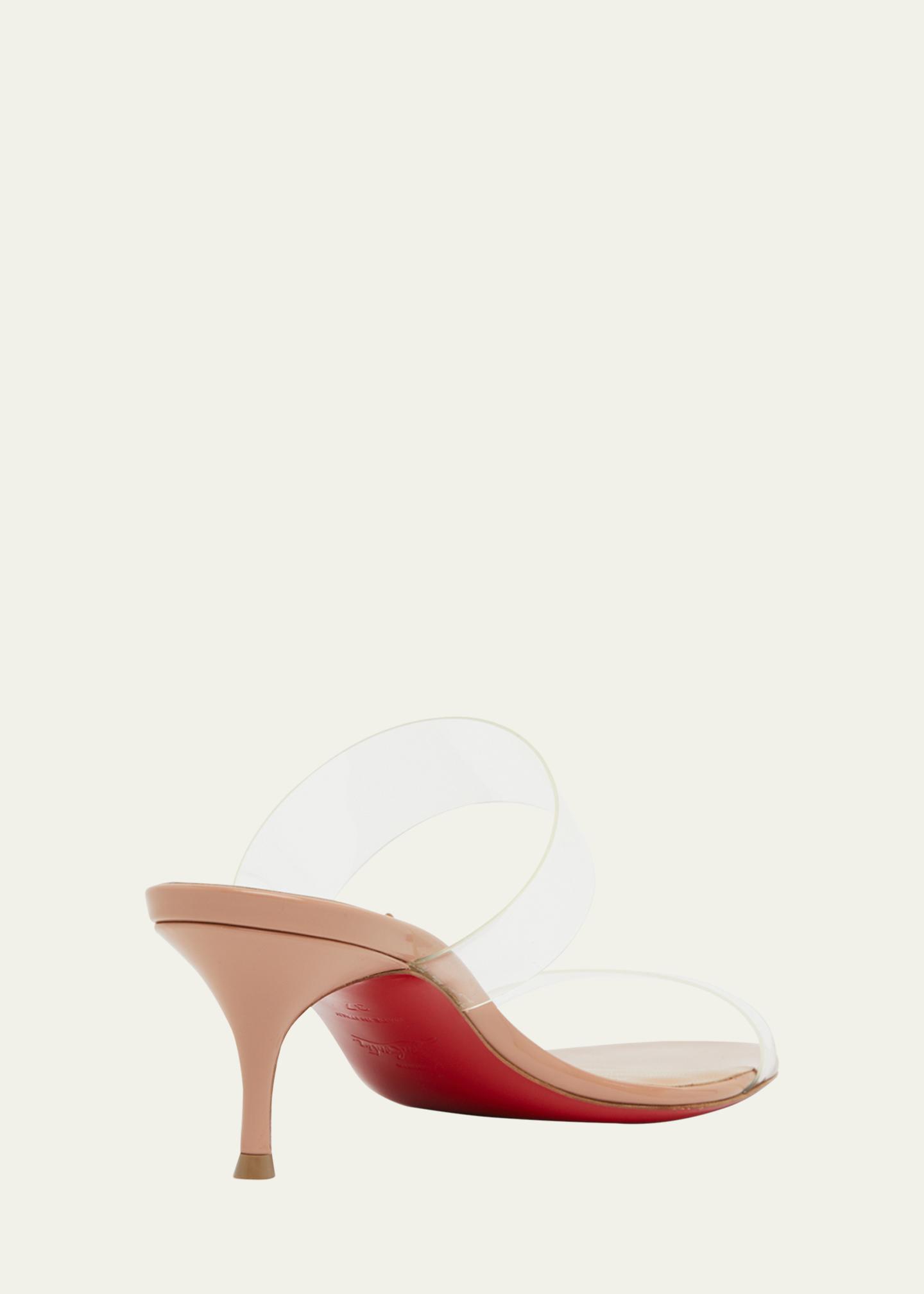 Christian Louboutin 55mm Just Nothing Clear Slide Sandals