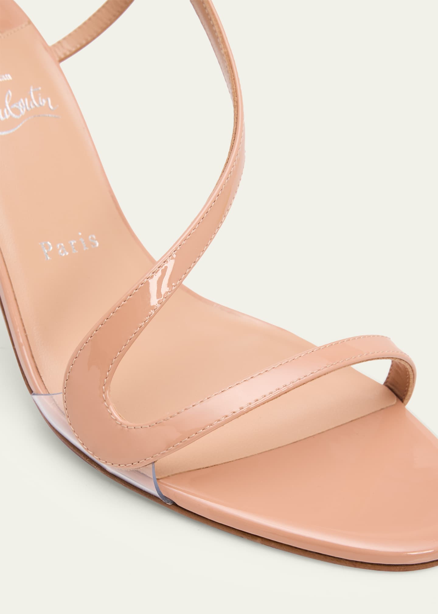 Christian Louboutin 80mm Rosa Z Patent Sandals - Bergdorf Goodman