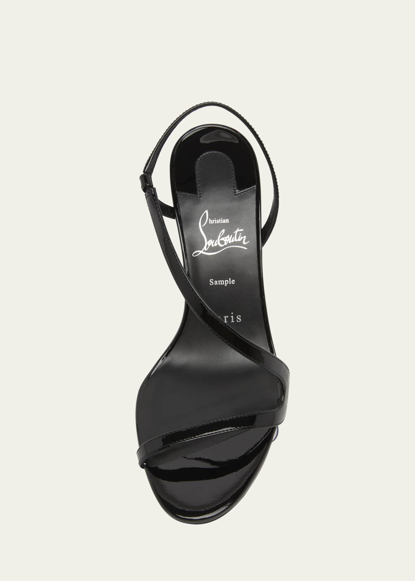 Christian Louboutin Rosa Z Patent Red Sole Sandals Image 4 of 4