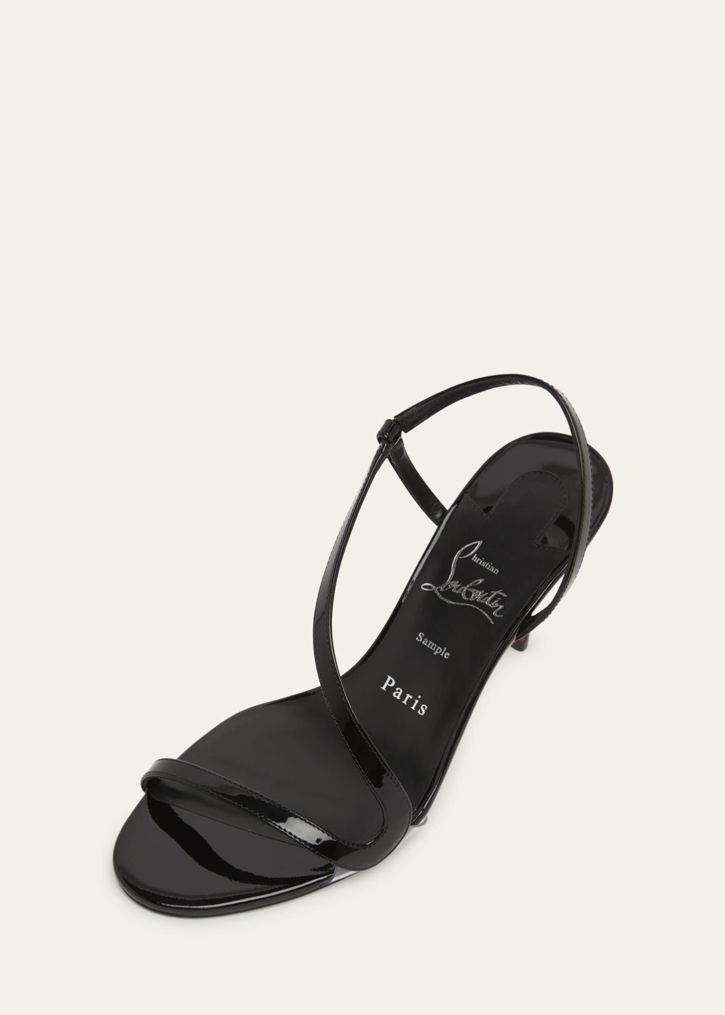 Christian Louboutin Rosa Z Patent Red Sole Sandals Image 3 of 4