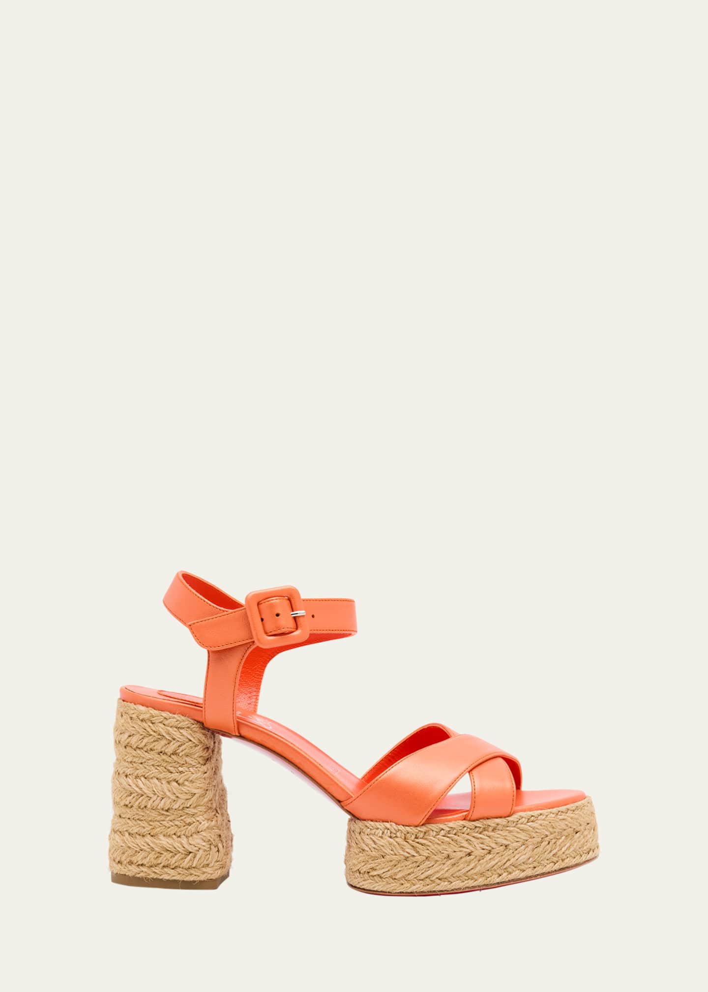 Christian Louboutin Calakala Platform Red Sole Sandals Image 1 of 6