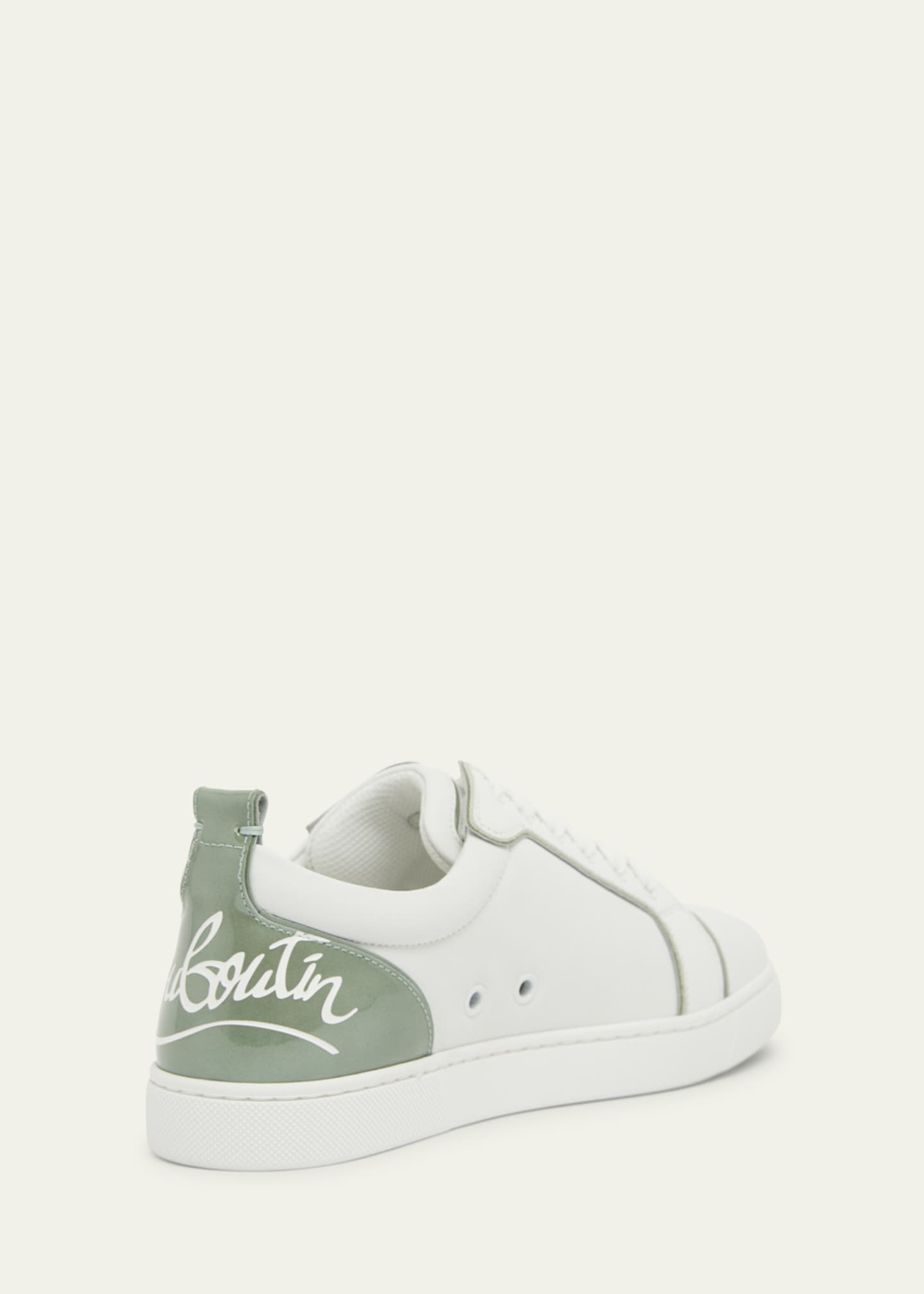 Christian Louboutin Fun Louise Junior Bicolor Red Sole Sneakers Image 4 of 6
