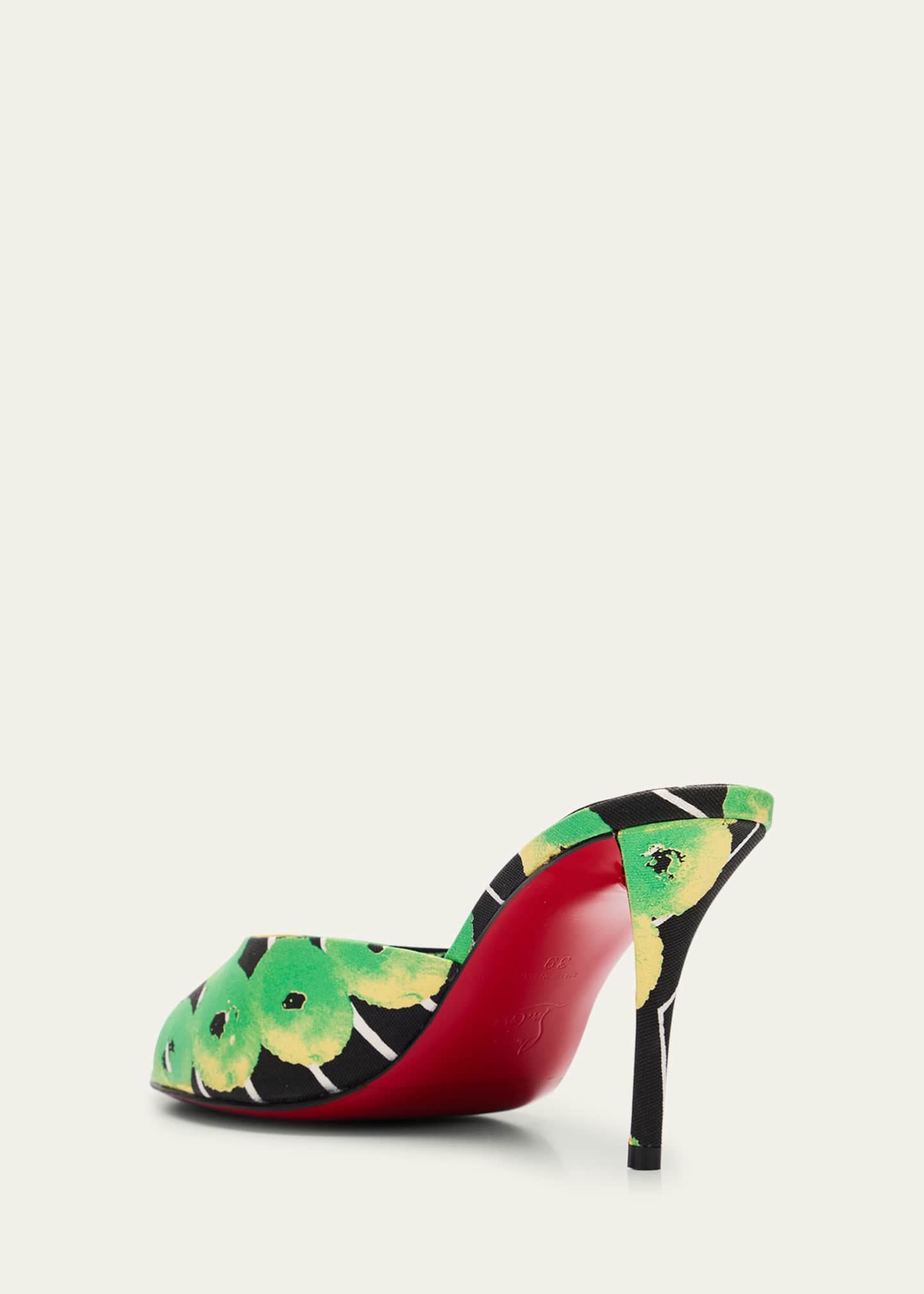 Christian Louboutin Miss Z Multicolored Red Sole Mule Sandals Image 2 of 4
