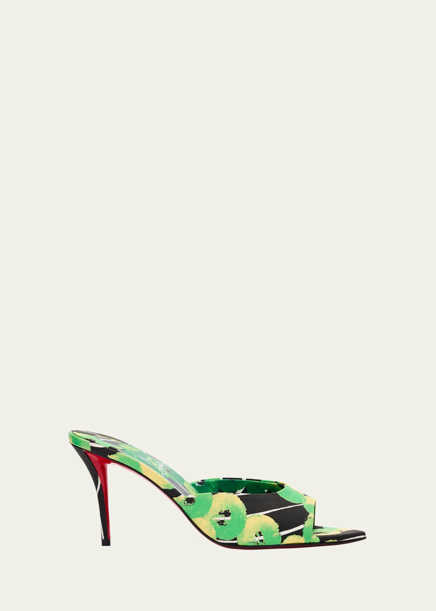 Christian Louboutin Miss Z Multicolored Red Sole Mule Sandals Image 1 of 4