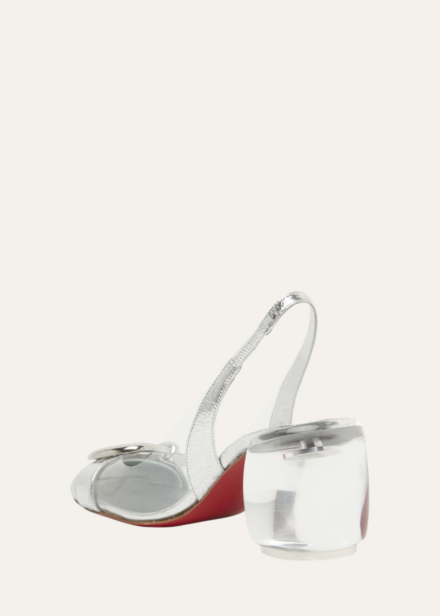 Christian Louboutin Minny Bubble Buckle Red Sole Pumps Image 2 of 4