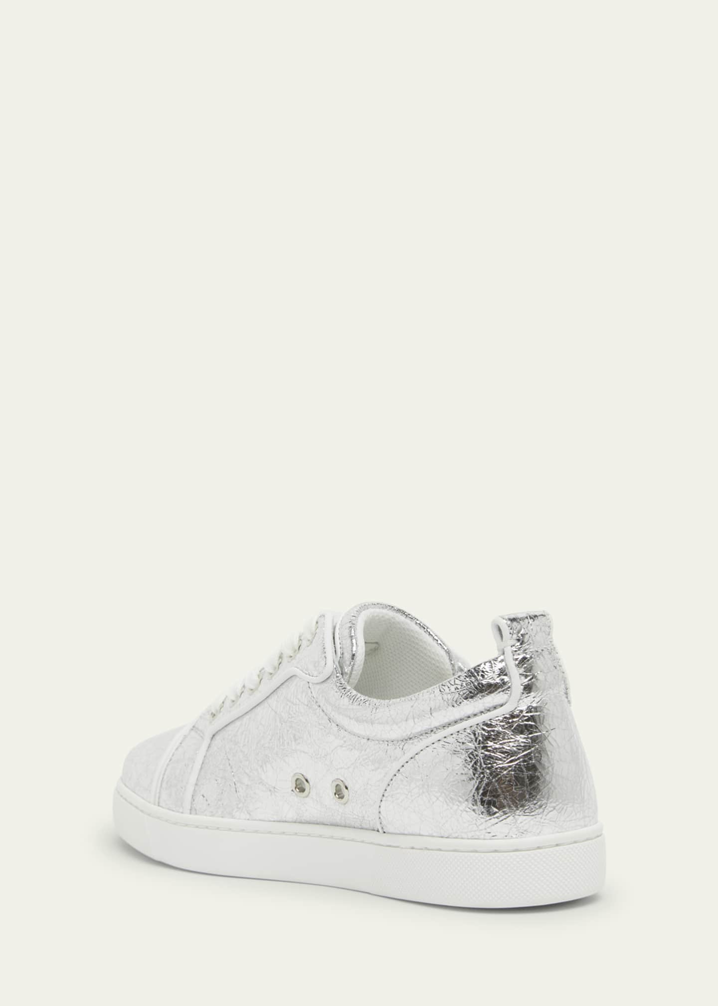 Christian Louboutin Louise Orlato Metallic Red Sole Sneakers Image 4 of 6